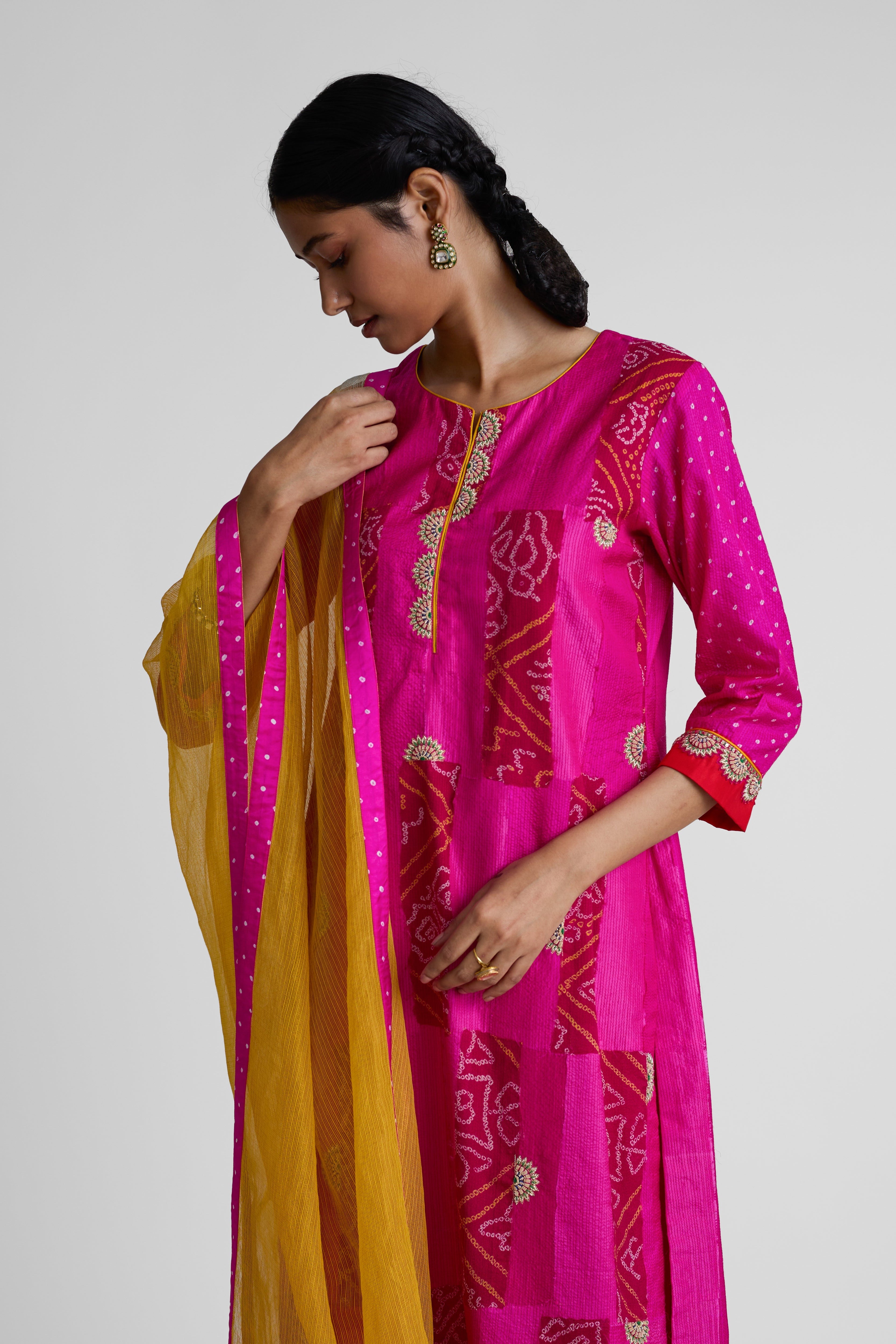 Rectangle Boro Zardozi Suit Set - Rani