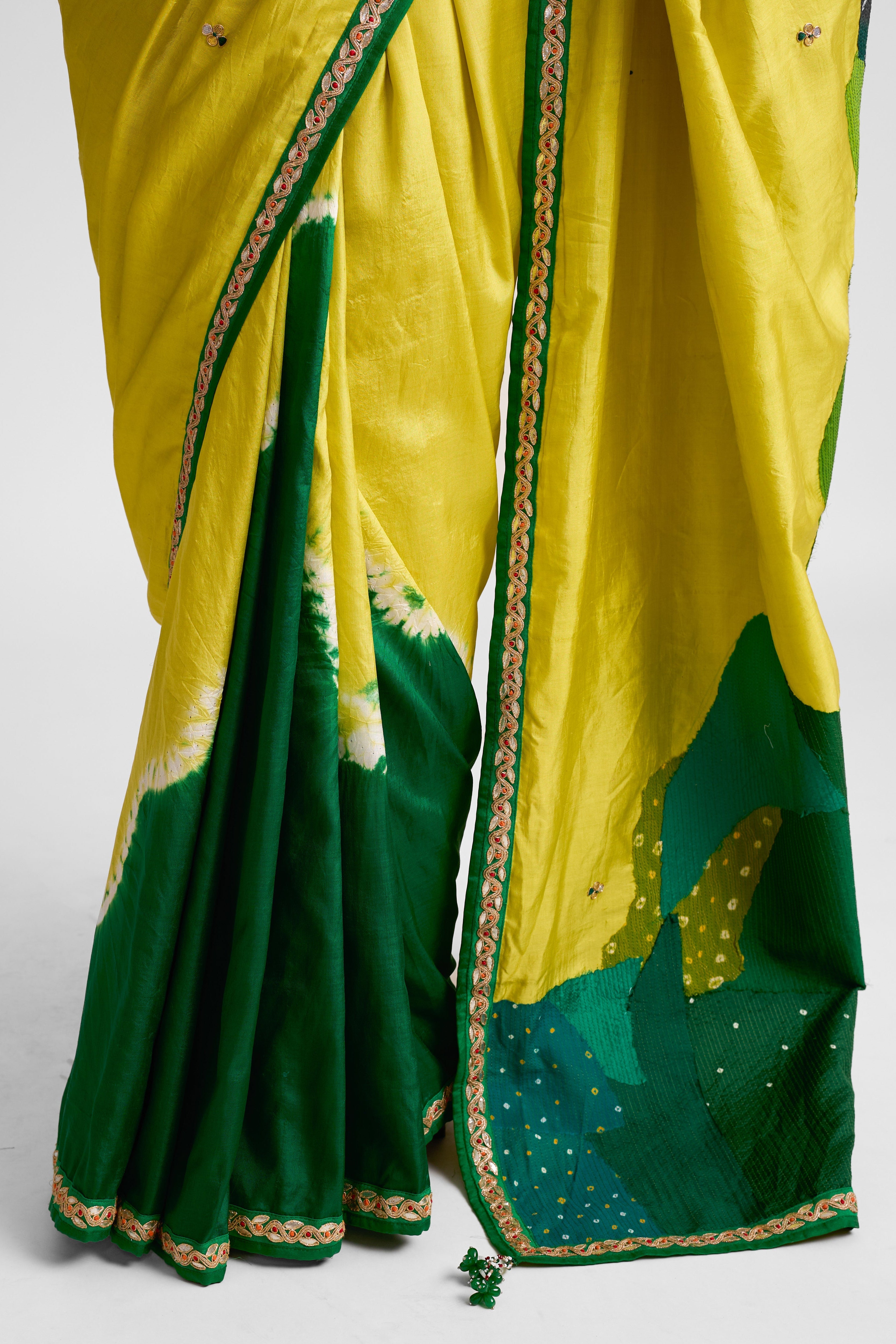 Boro Shibori Silk Saree