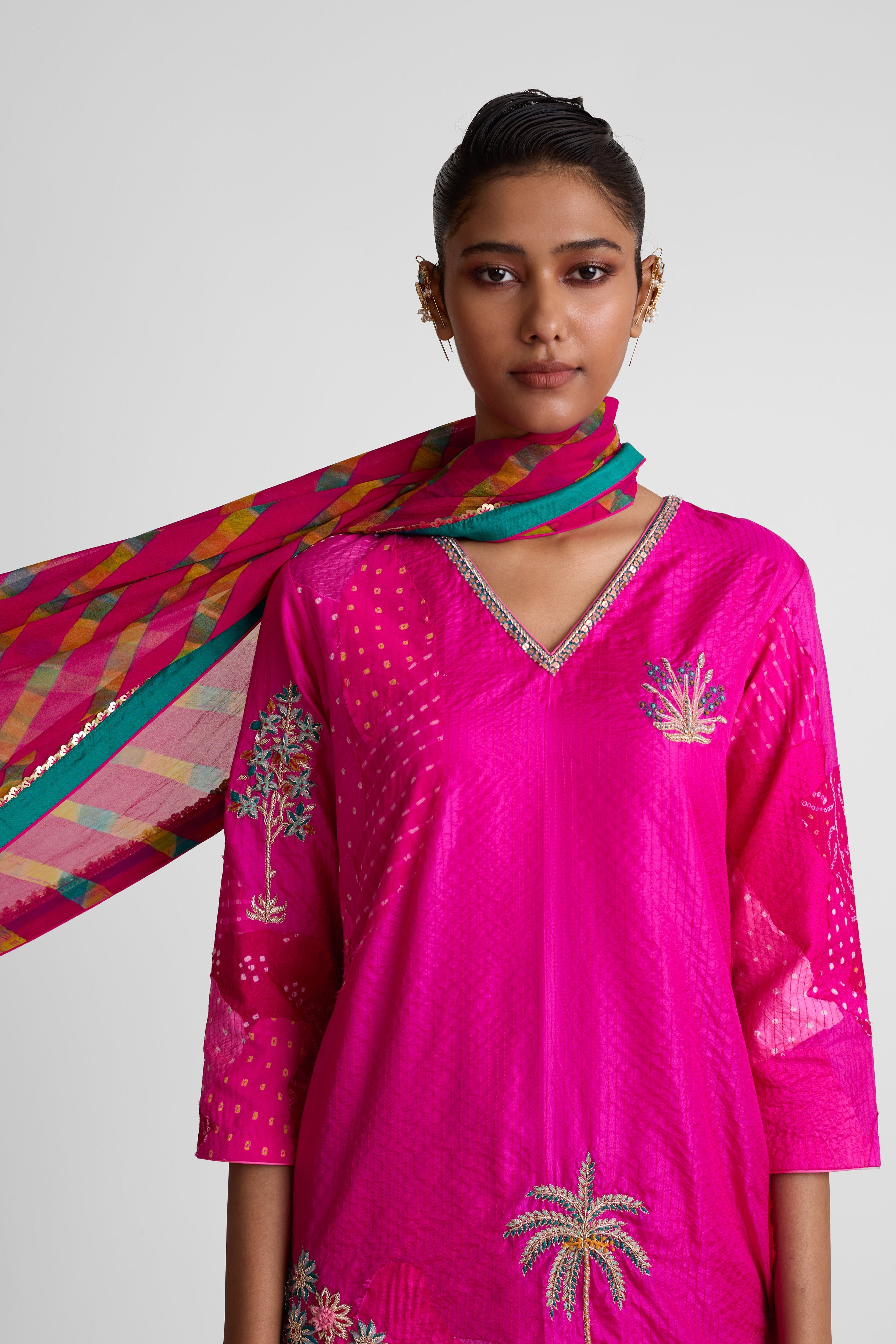 Boro Floral Suit Set - Rani