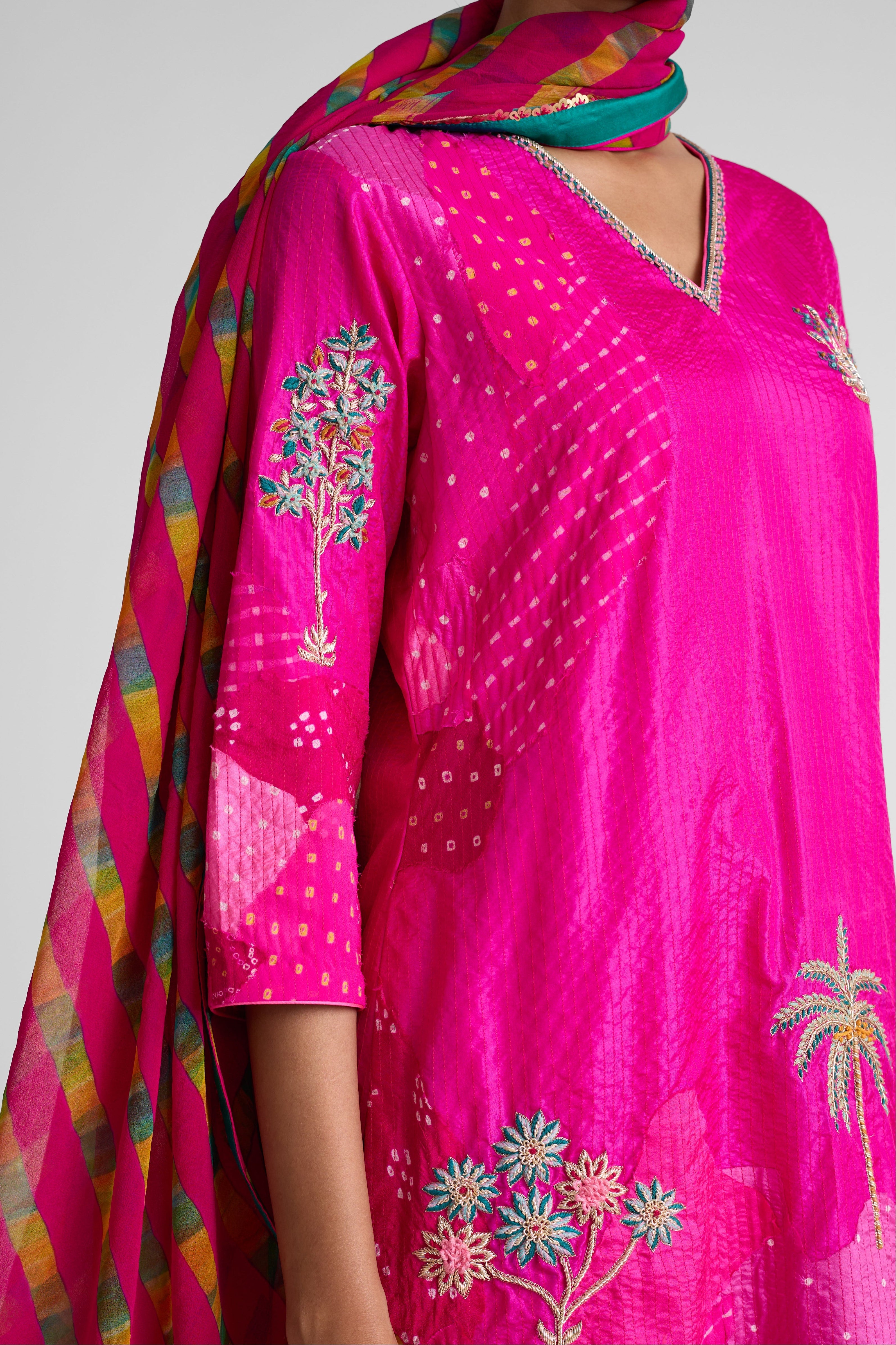 Boro Floral Suit Set - Rani