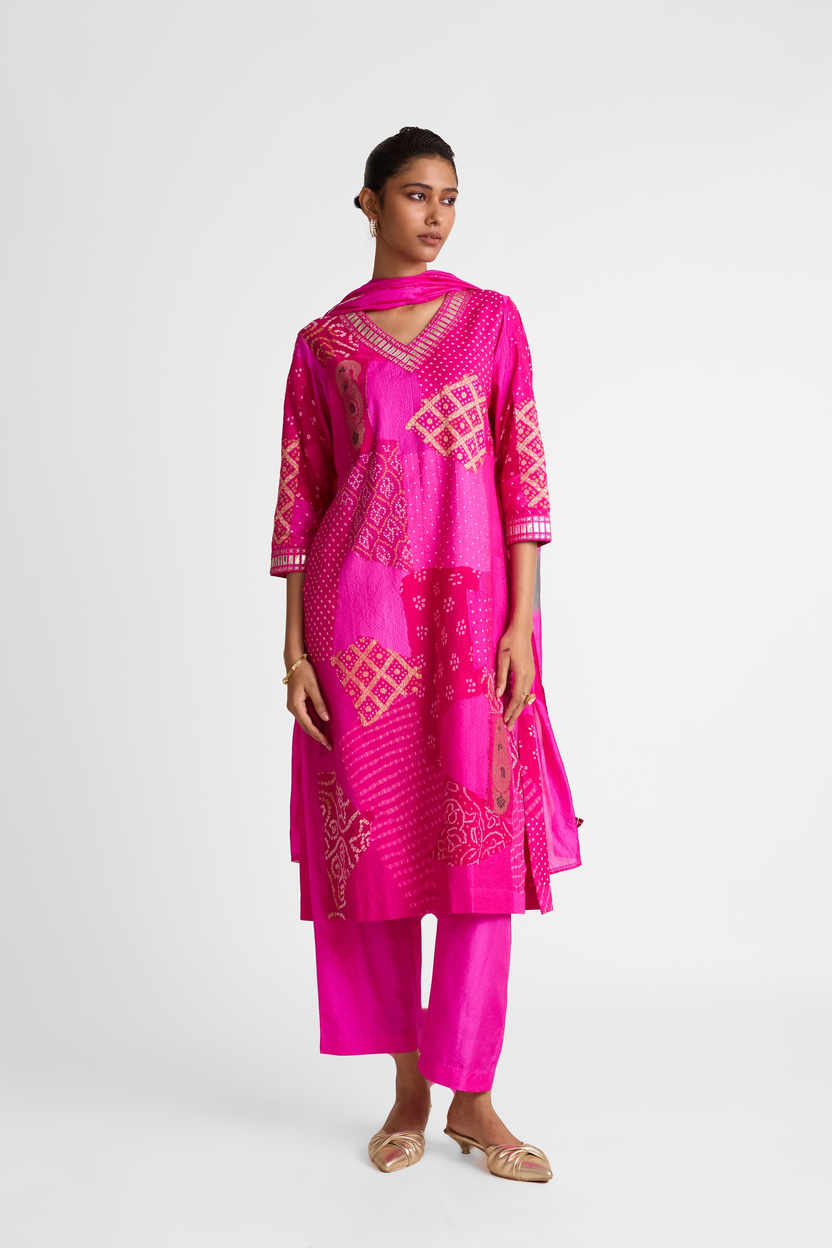 Boro Gota Suit Set - Rani