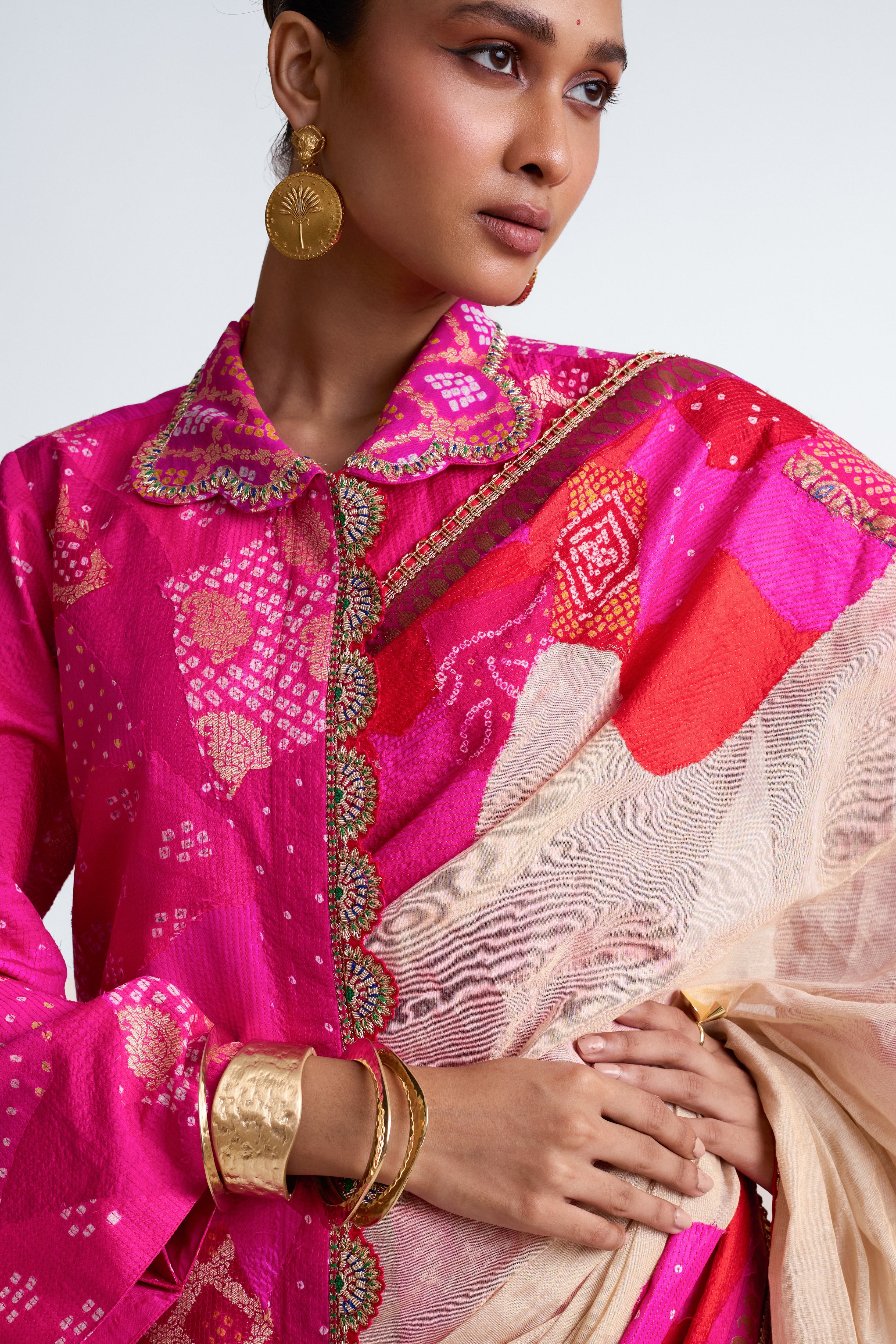 Boro Jacket Saree - Rani