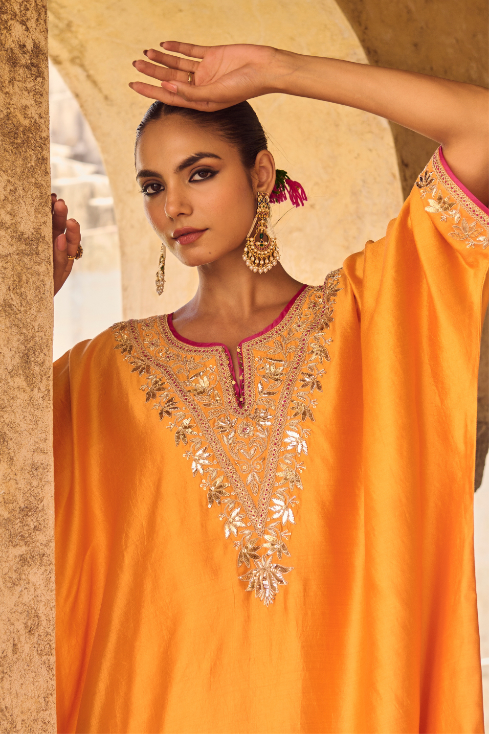 Kesari Kaftan Set
