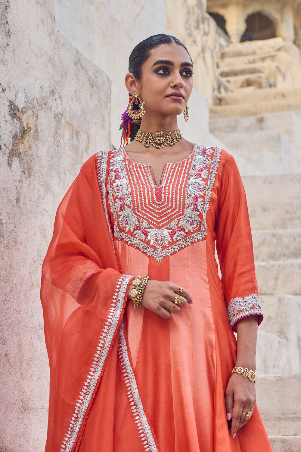 Saanjh Kamal Anarkali Set