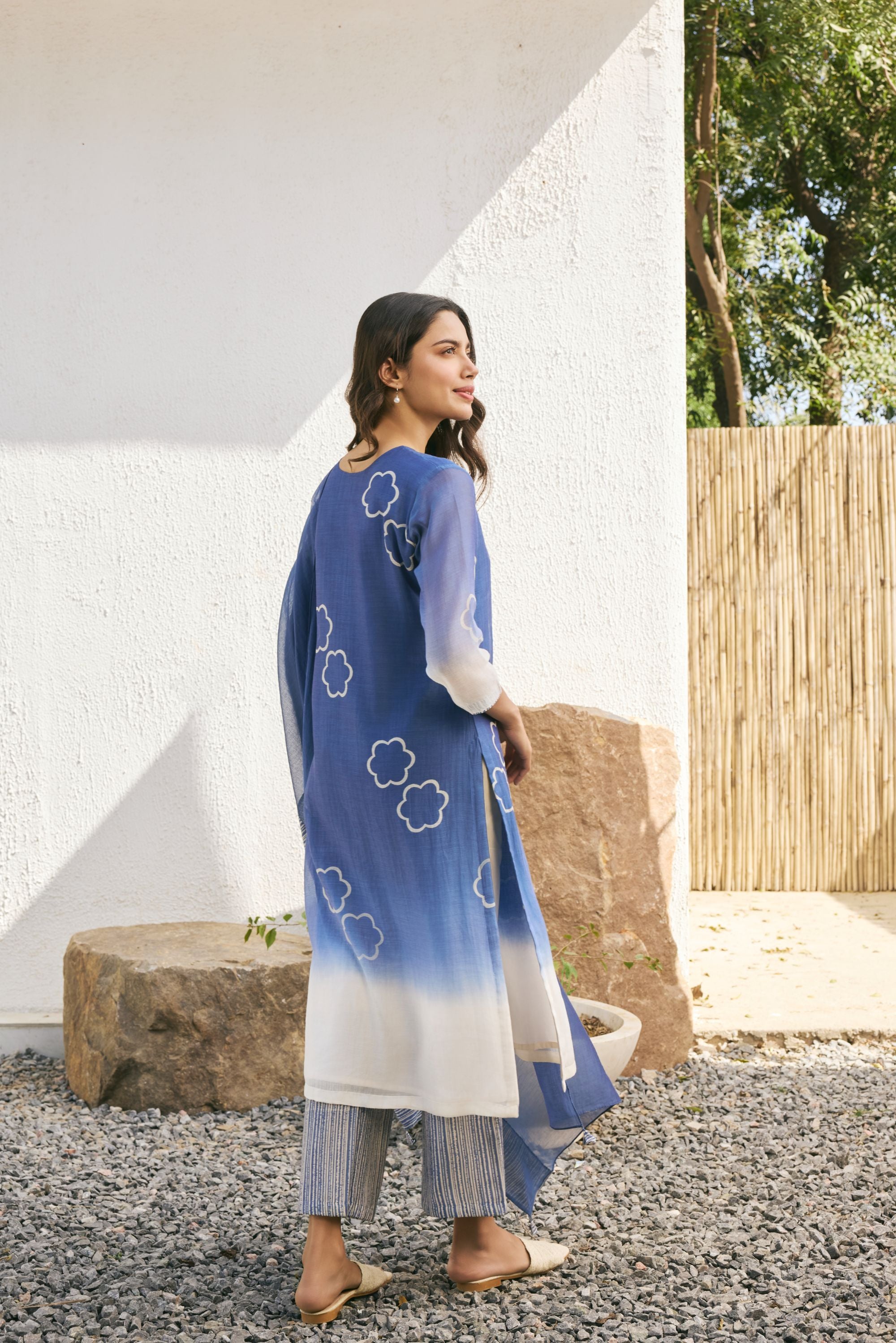 Ocean blue kurta set