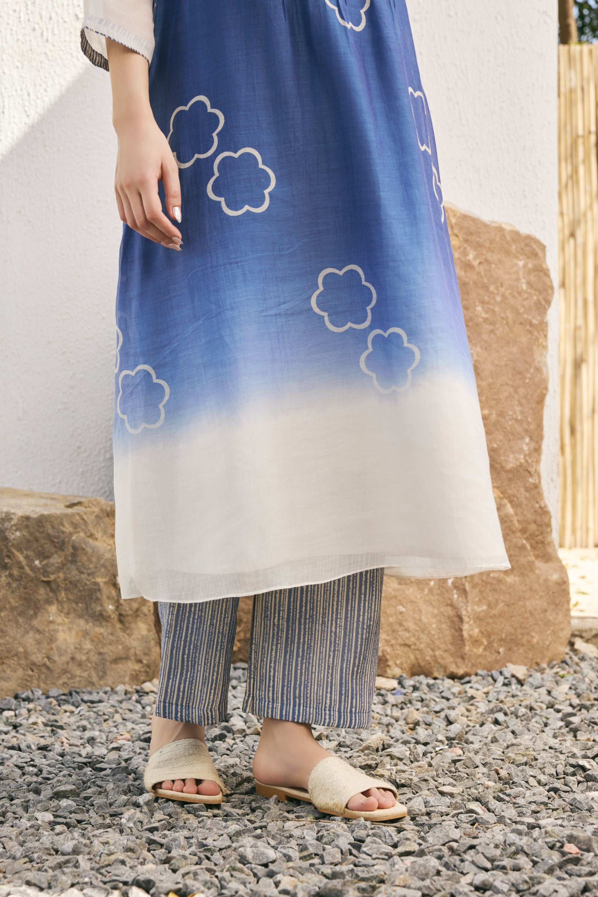 Ocean blue kurta set