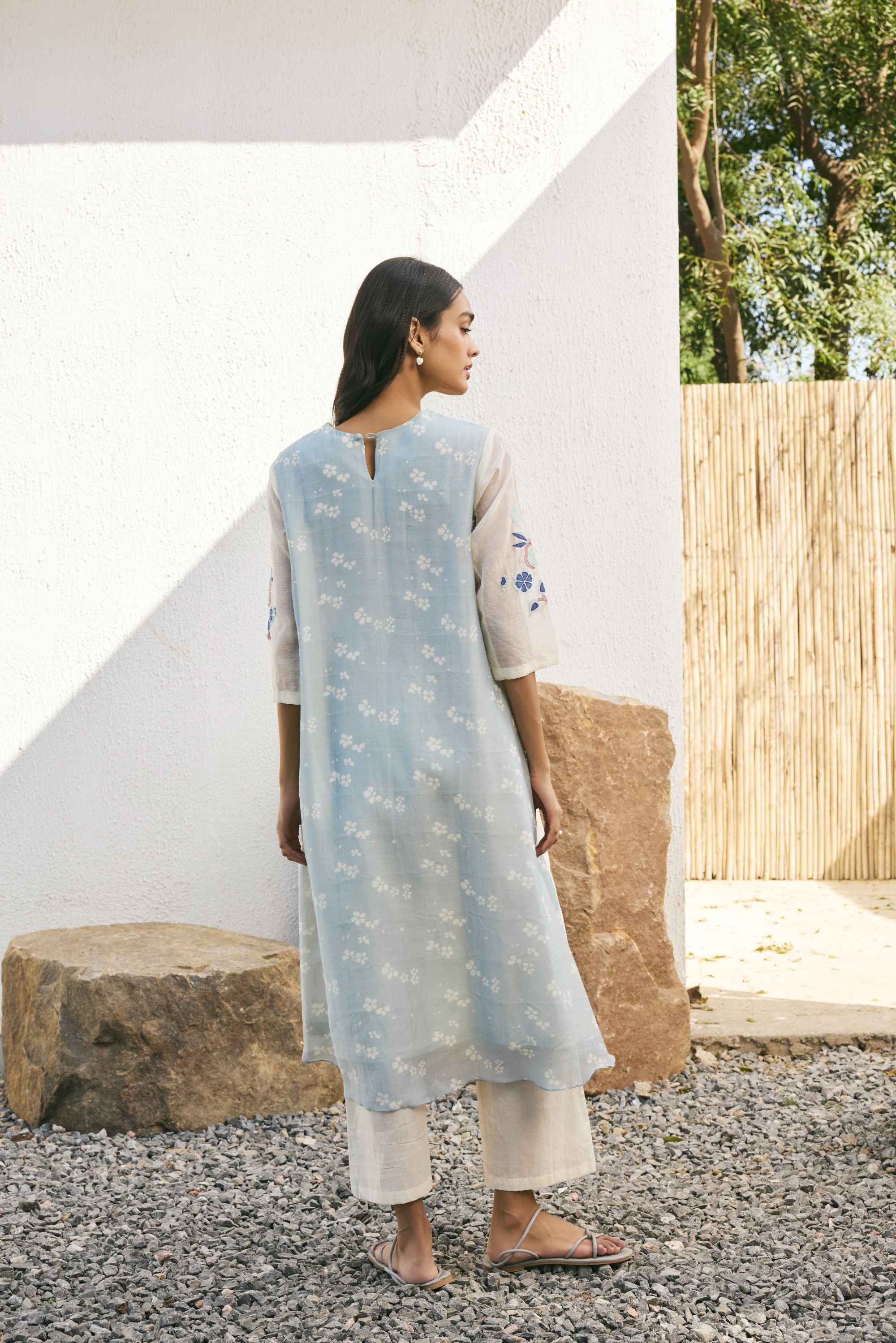 Pearl Applique floral Co-ord set