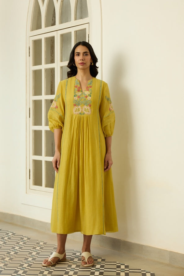 Marigold Applique Dress