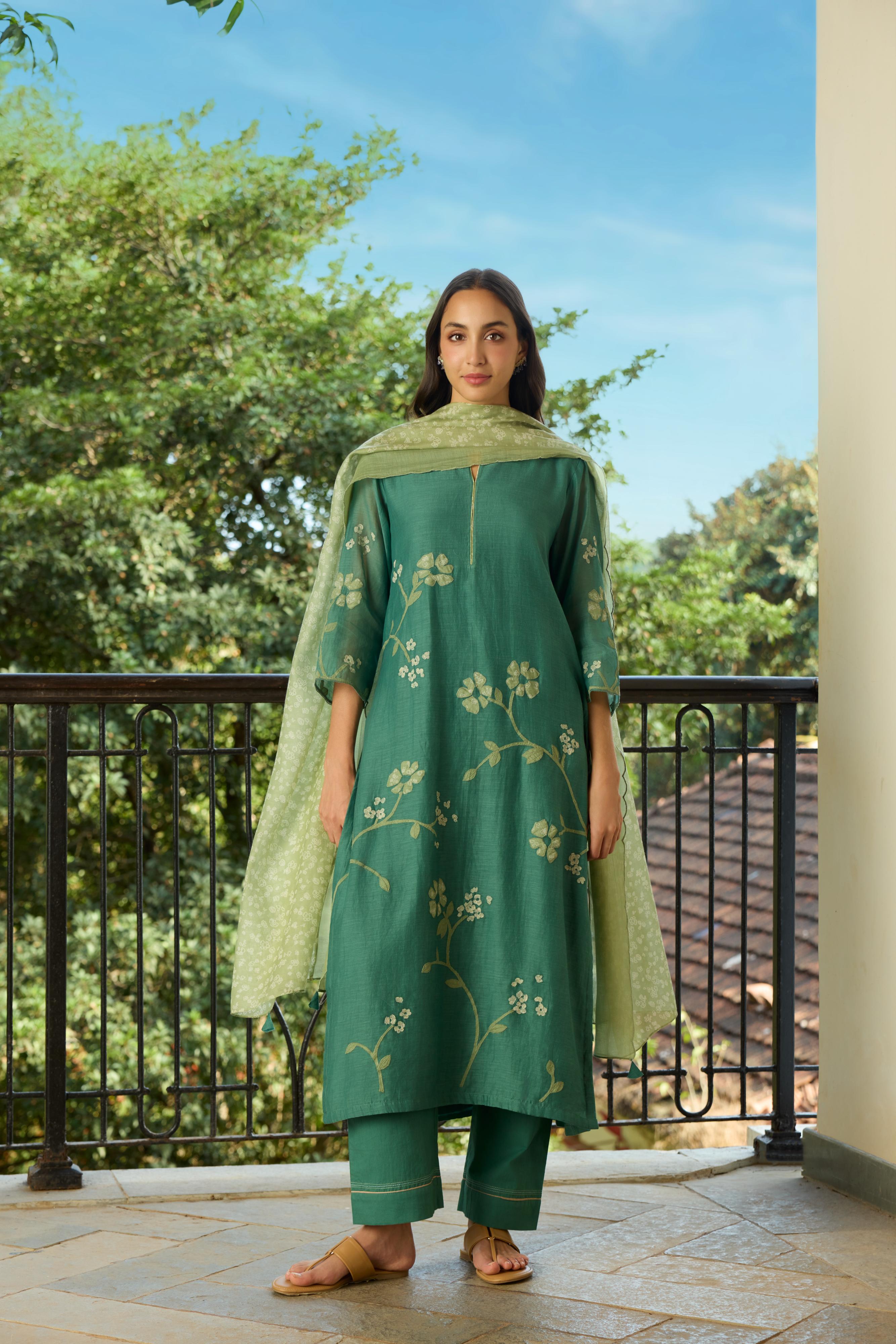 Jade Applique Kurta SeT
