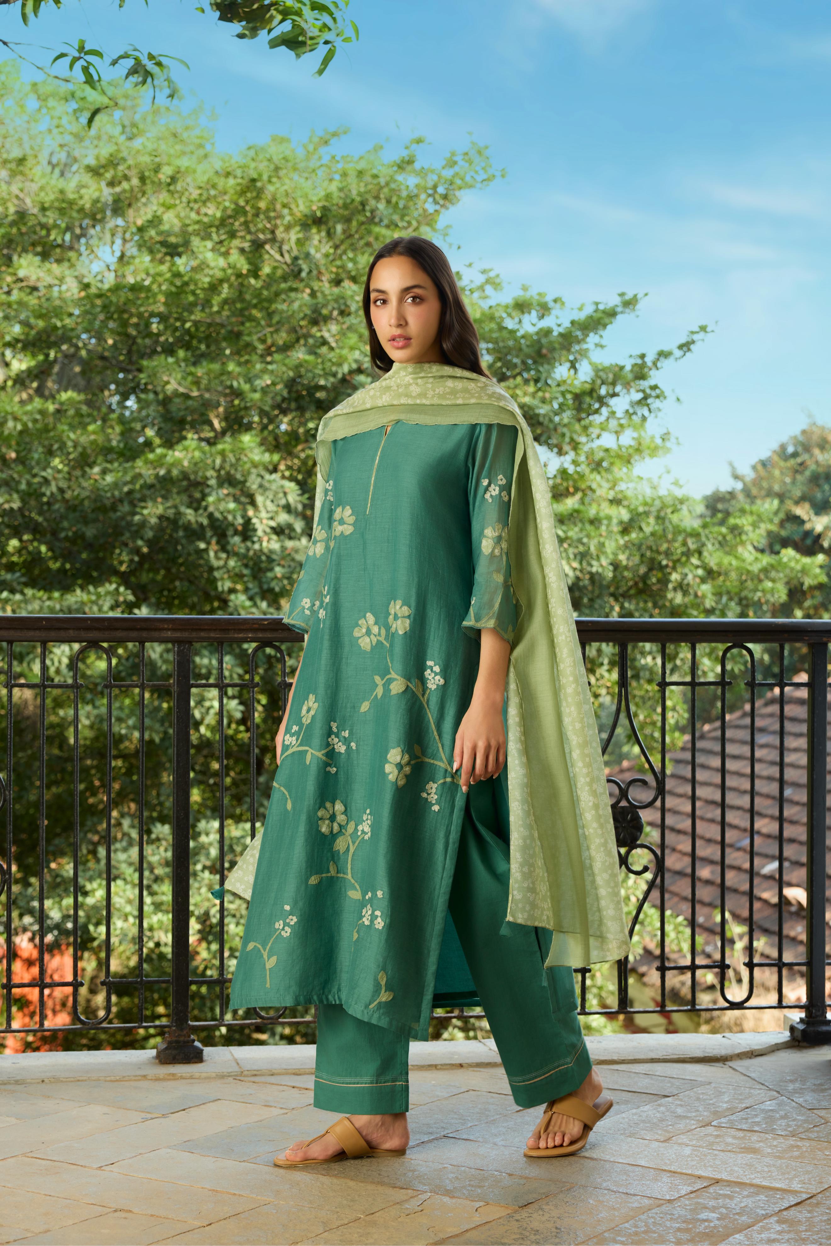 Jade Applique Kurta SeT