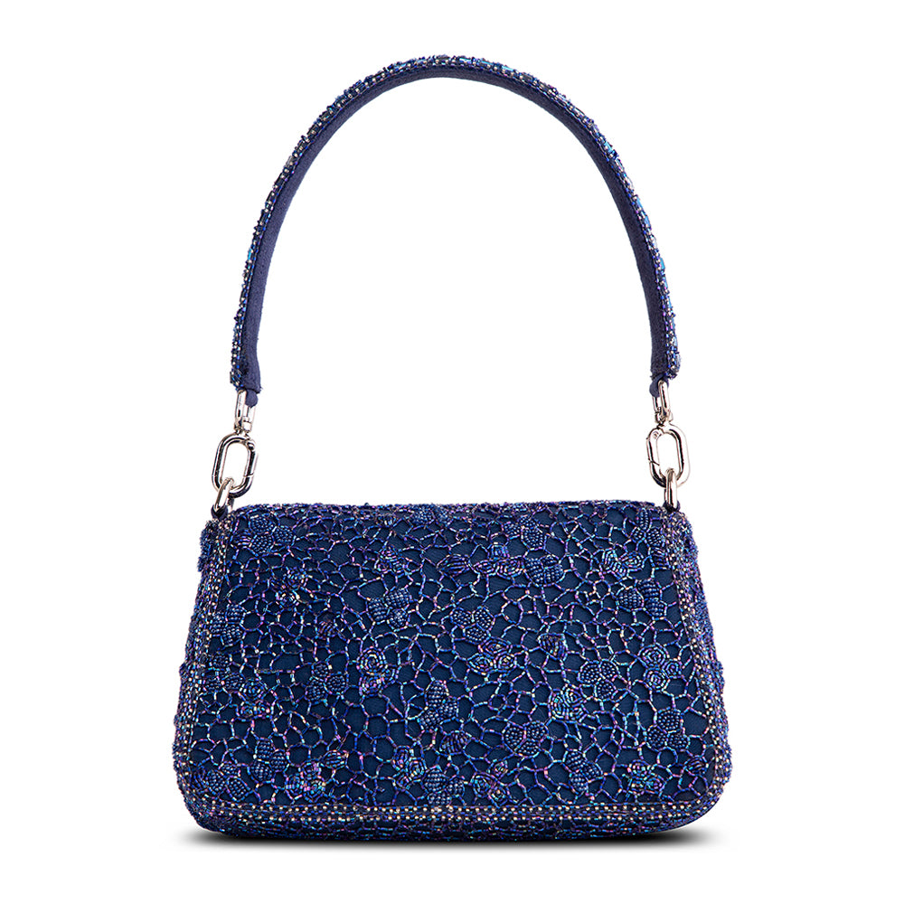 Wazka Medium Trapezium with Handle Bag Topaz Blue