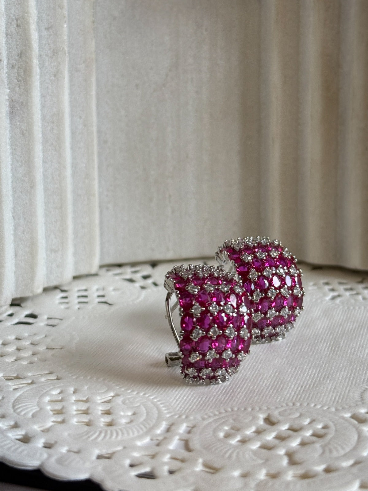 Pink Sparkle Studs