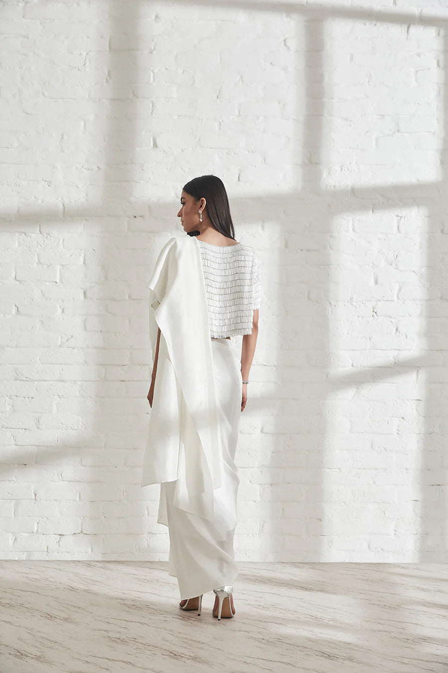 Masai Godet Sari with Swing Top
