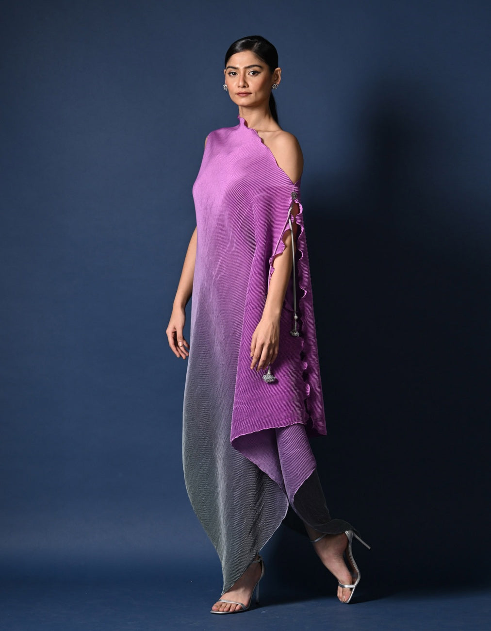 Buy Lavender & Sage Green Ombre Draped Dress Online Deval The Multi Designer Store Buy Lavender & Sage Green Ombre Draped Dress Online Deval The Multi Designer Store
