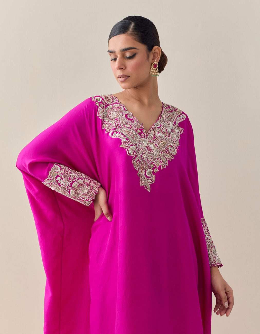 Reva Cuff Kaftan Set