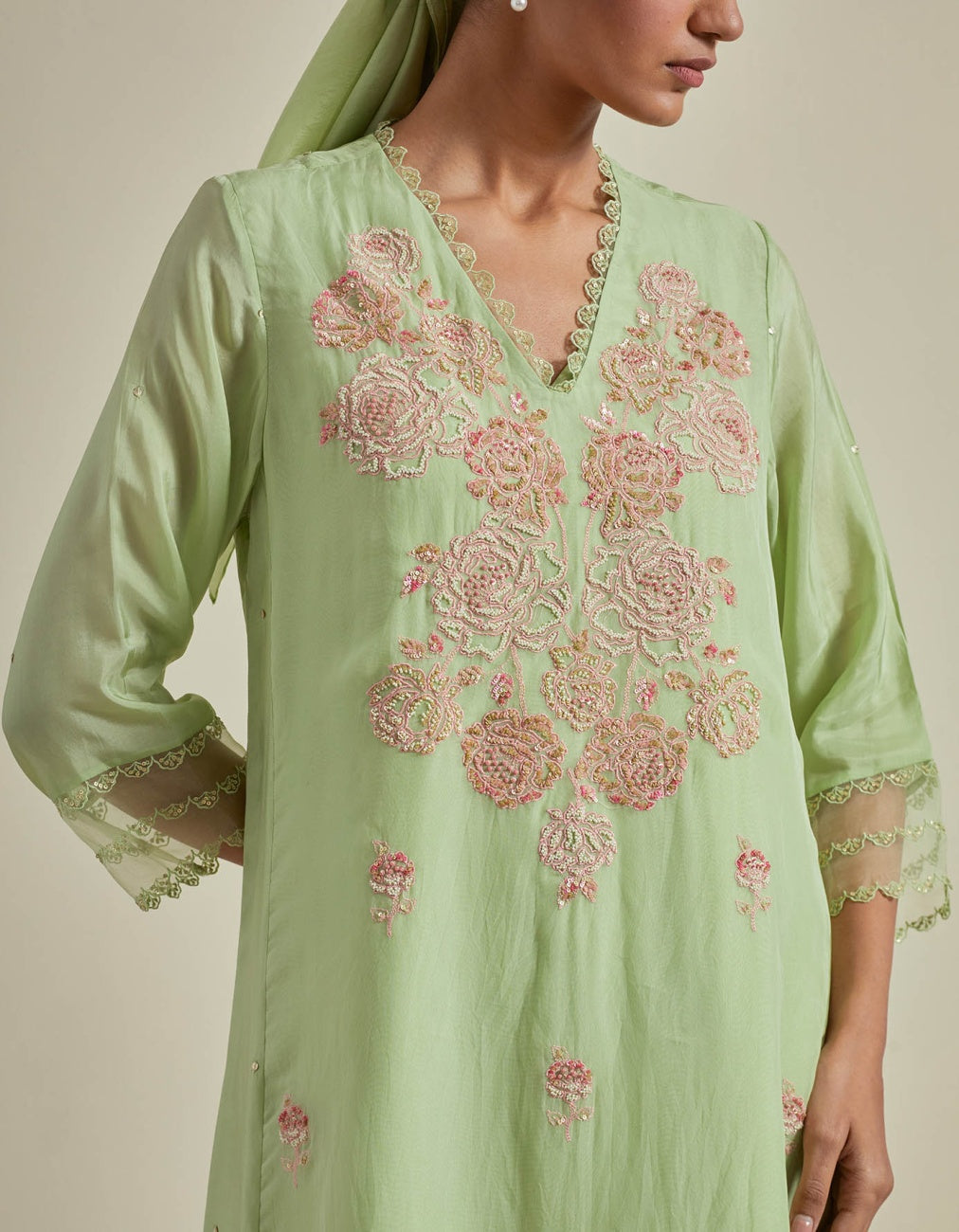 Mist A-Line Kurta Set