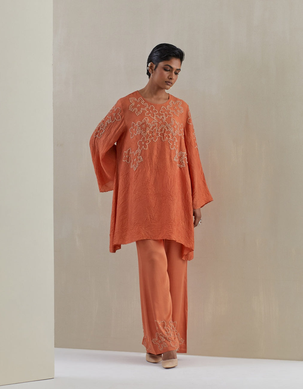 Rust Bell Bottom Co-Ord Set