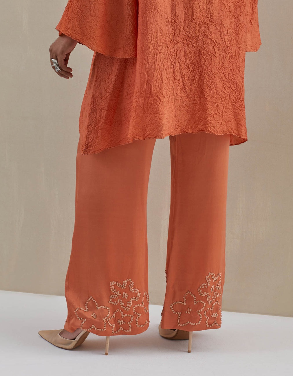 Rust Bell Bottom Co-Ord Set