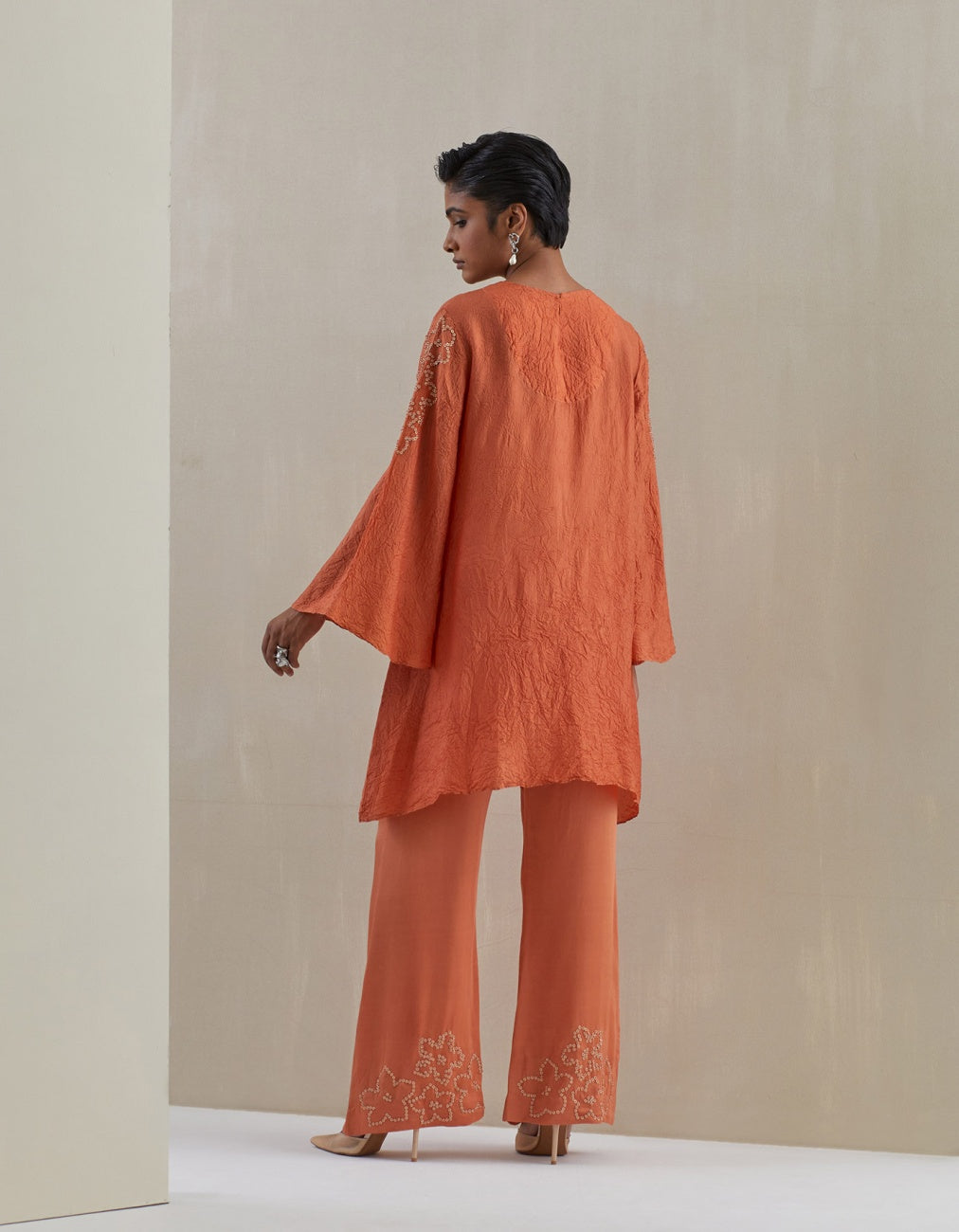 Rust Bell Bottom Co-Ord Set