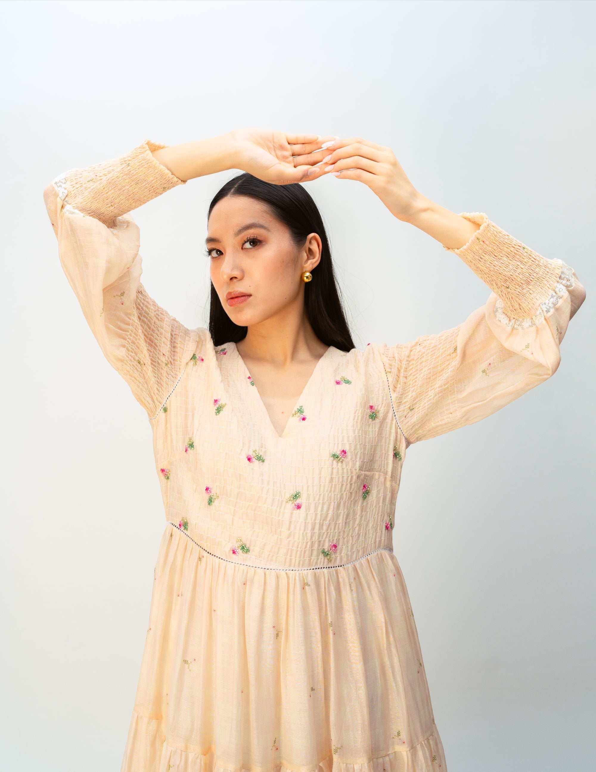 CHERRY CHECKS DRESS
