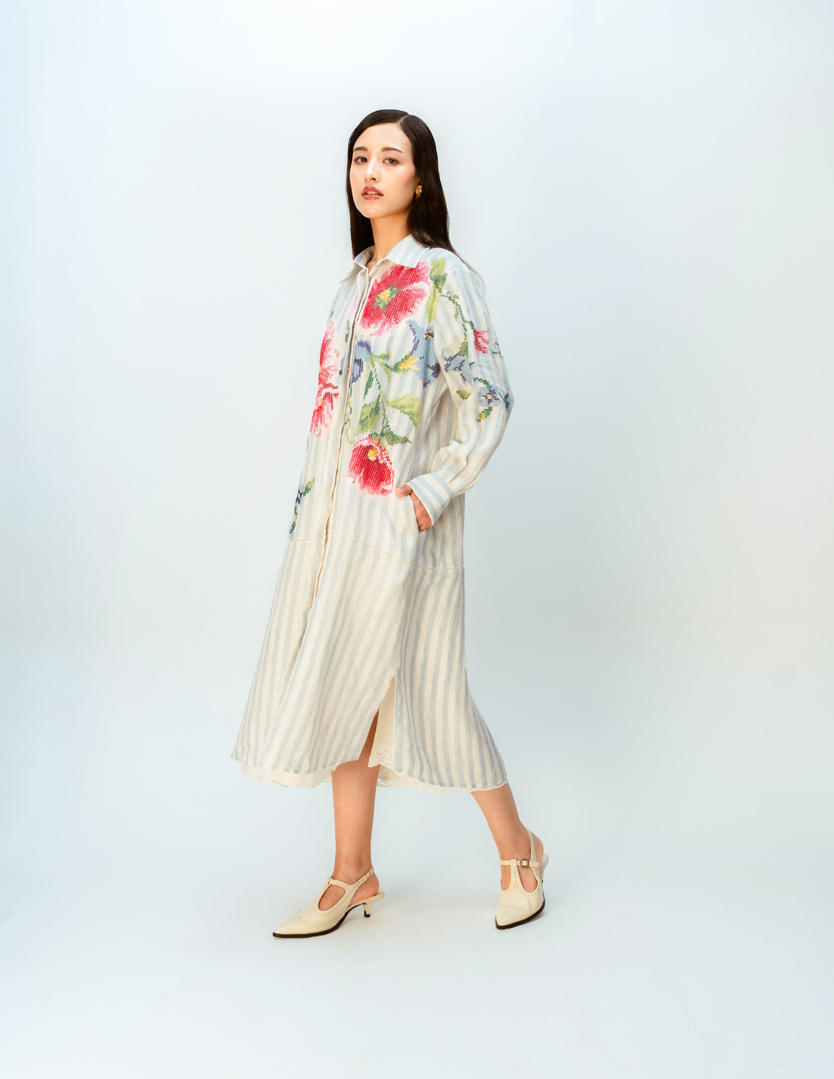 CLOUDED RIBBON DRESS