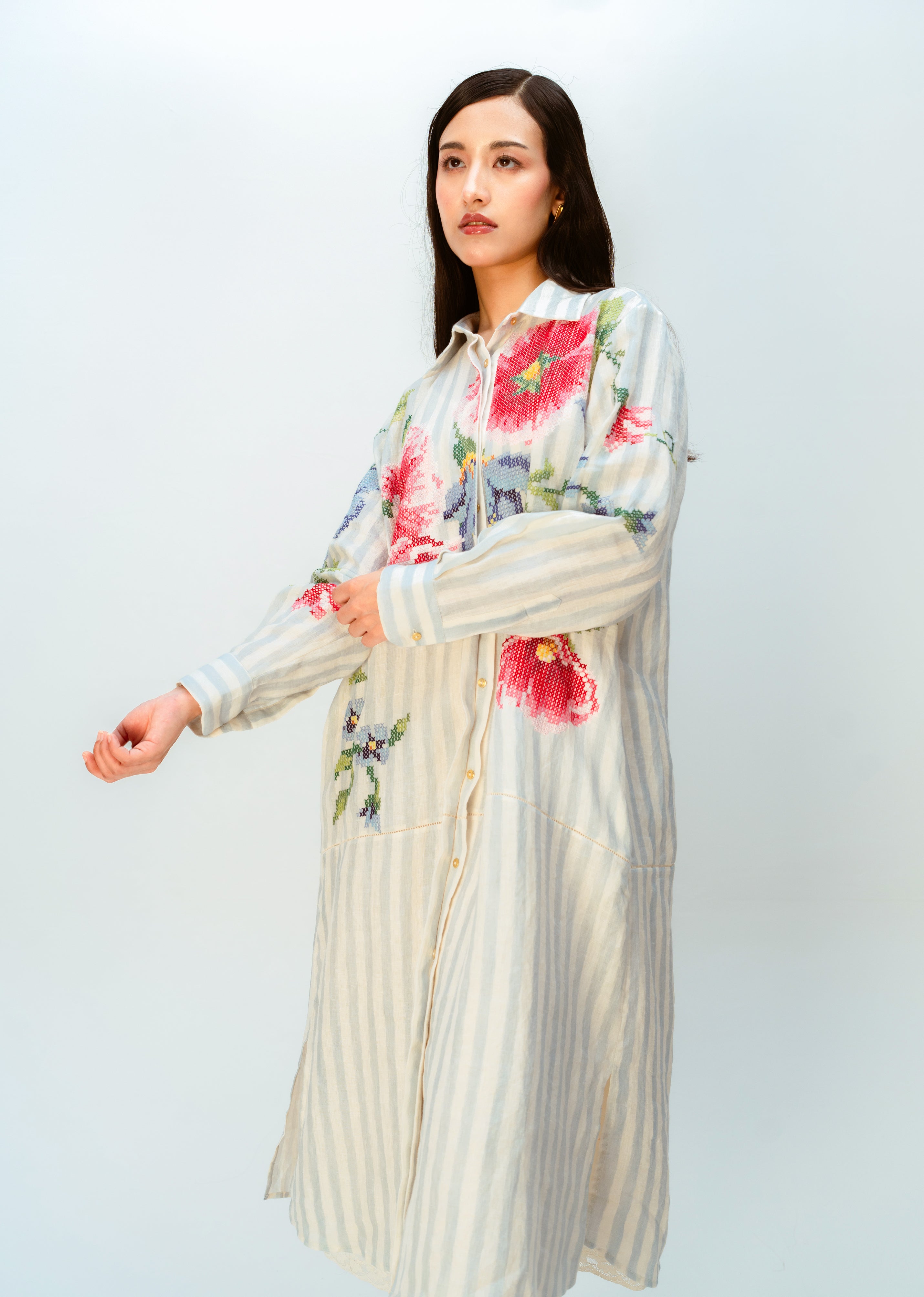 CLOUDED RIBBON DRESS
