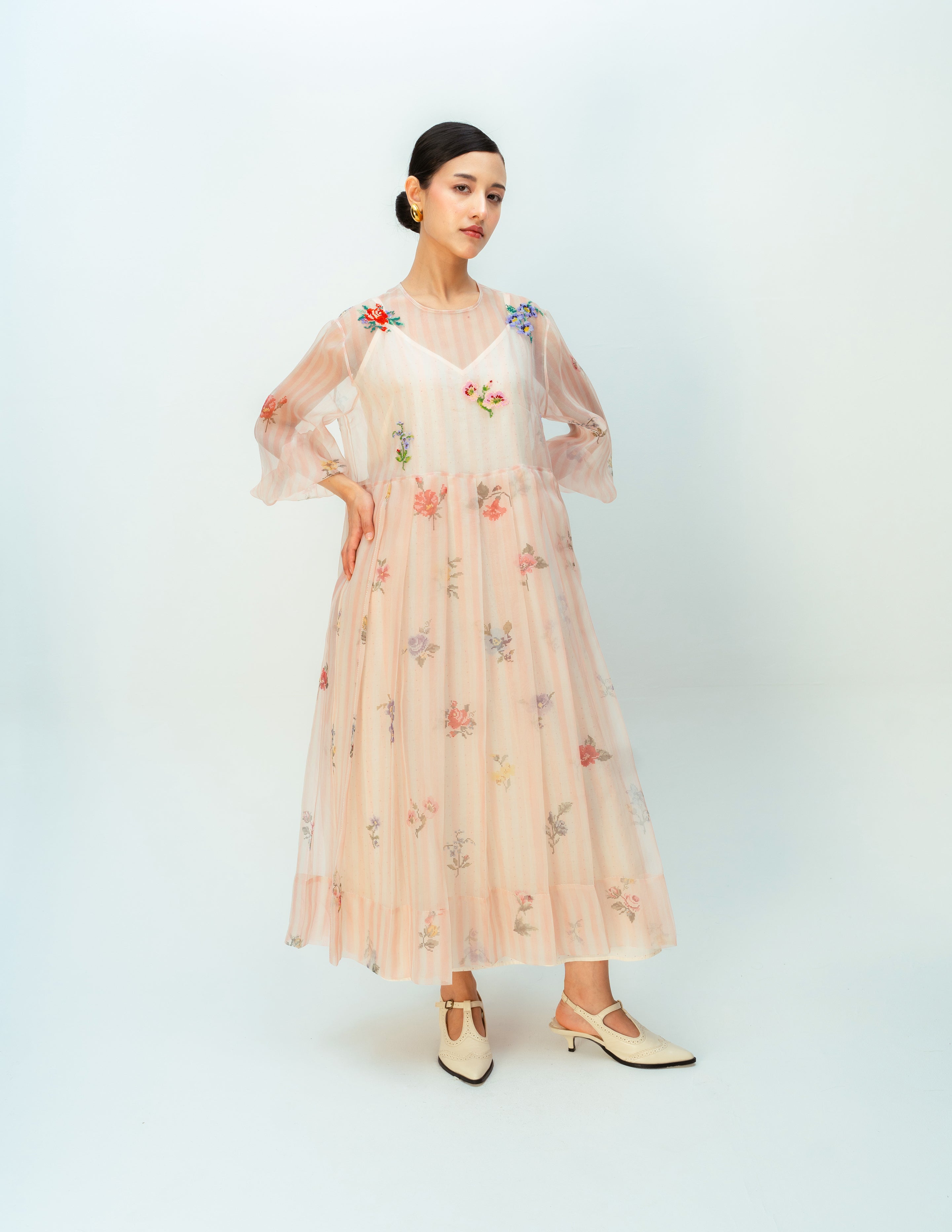 BARELY BLUSH DRESS