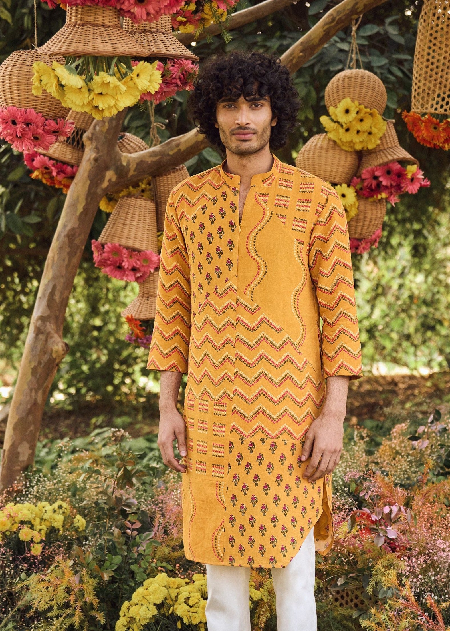 Printed kurta set