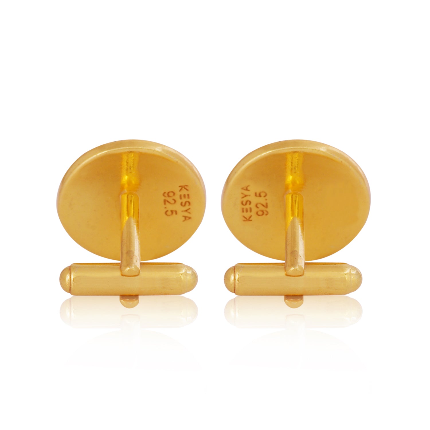 Red Majestic Elephant Silver Cufflinks