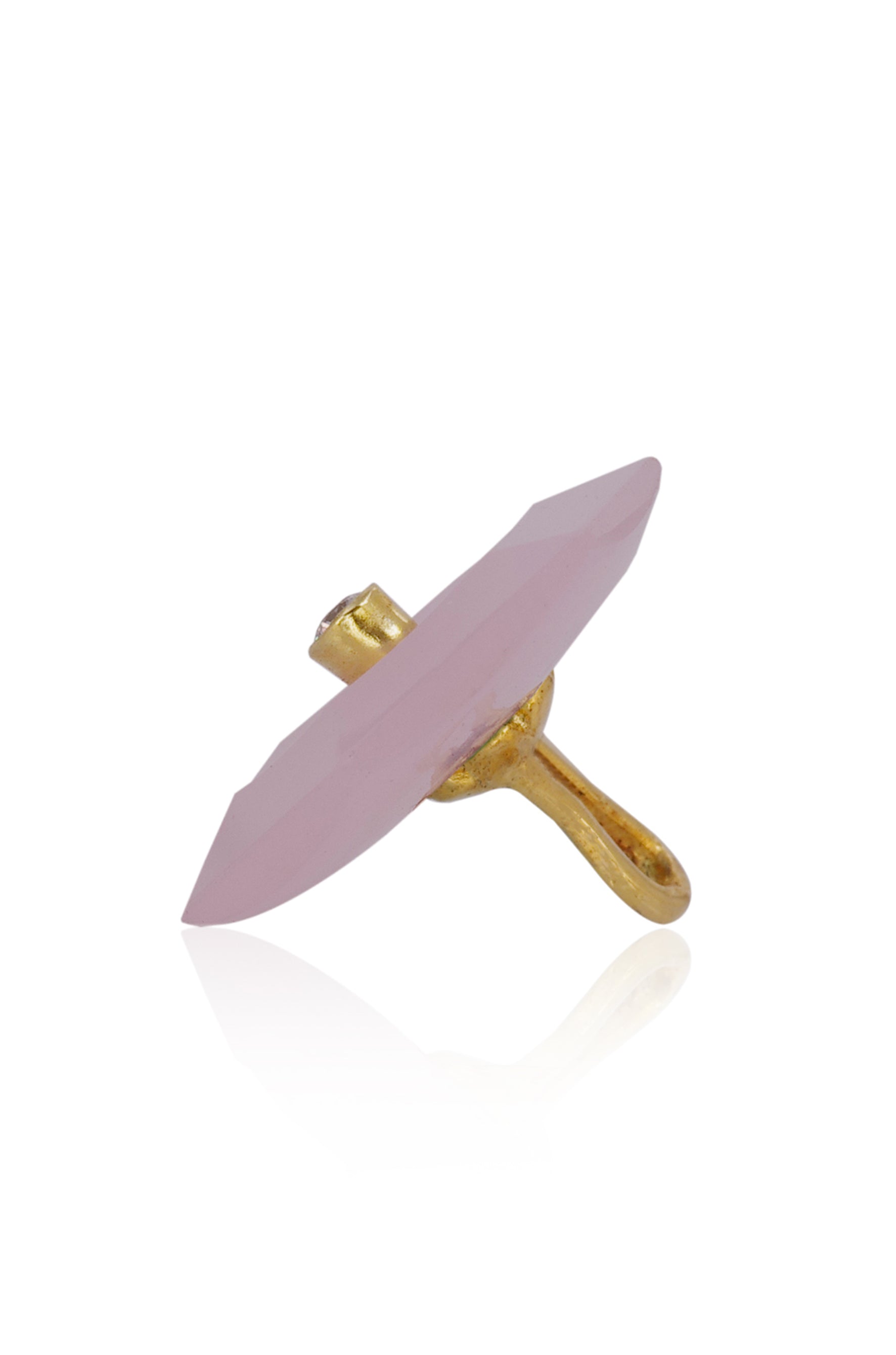 DUSTY ROSE HYDRO QUARTZ BUTTONS