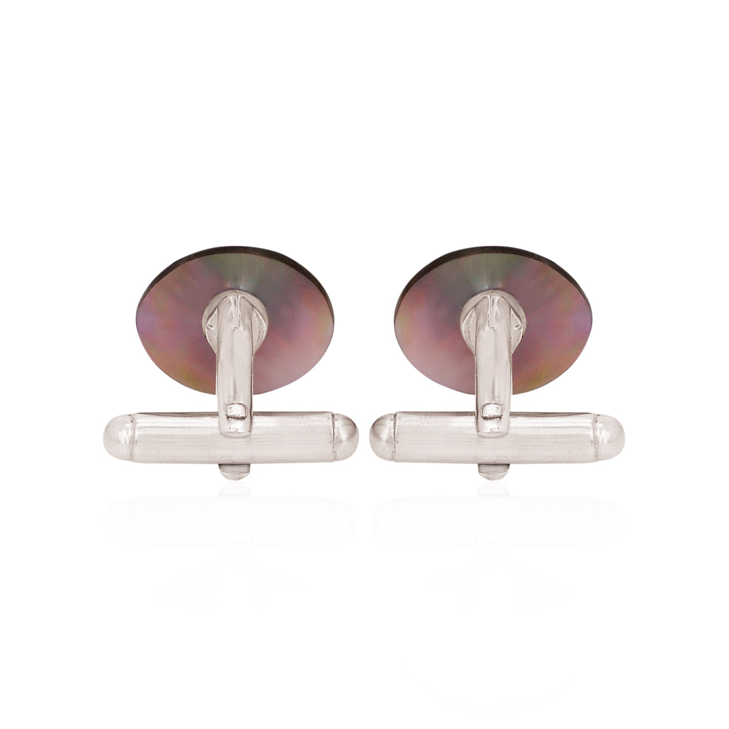 Noir Victorian MOP Silver Cufflinks - Deval The Multi Designer Store