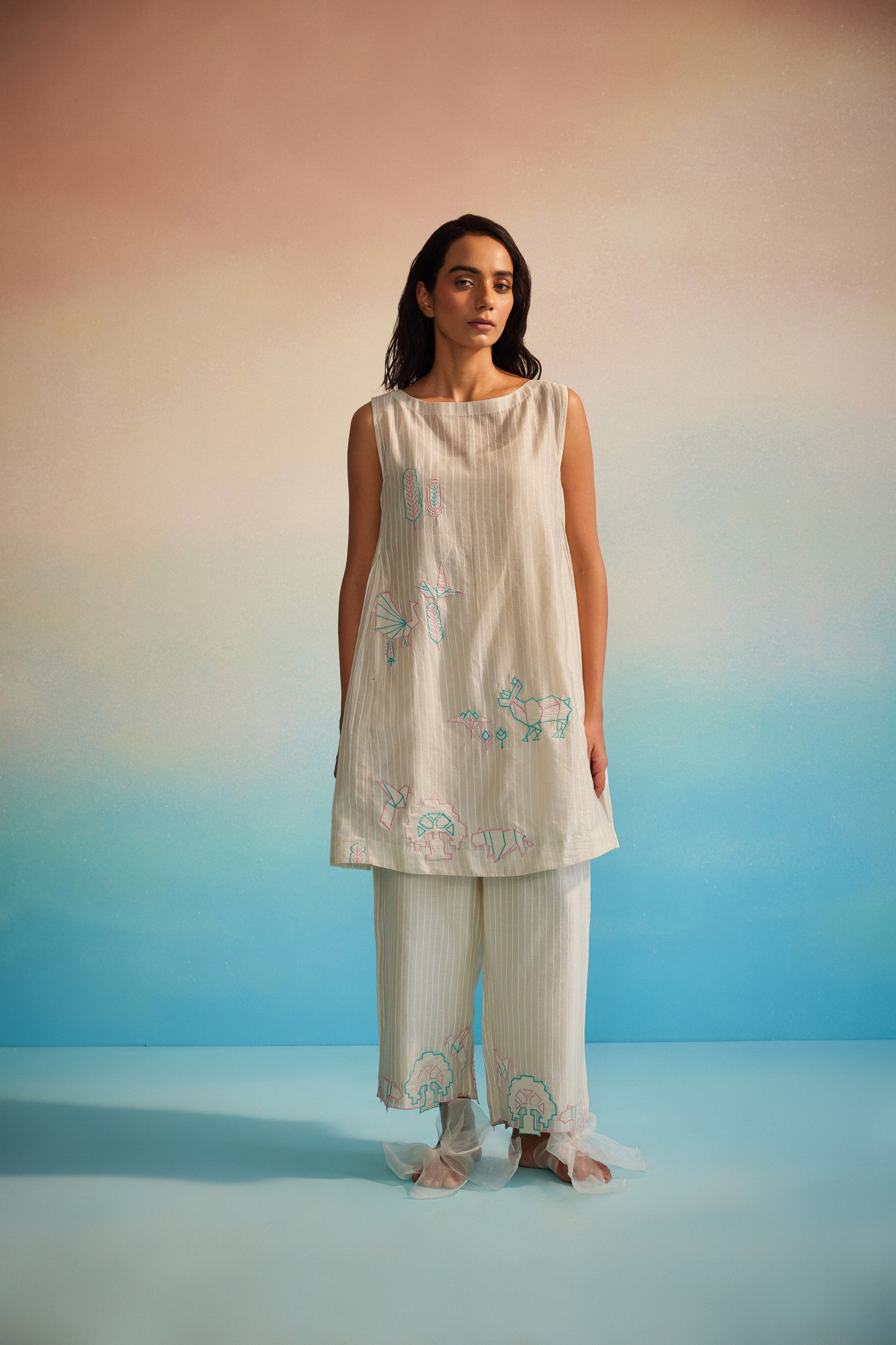 Hiroko Pleated Dress Set