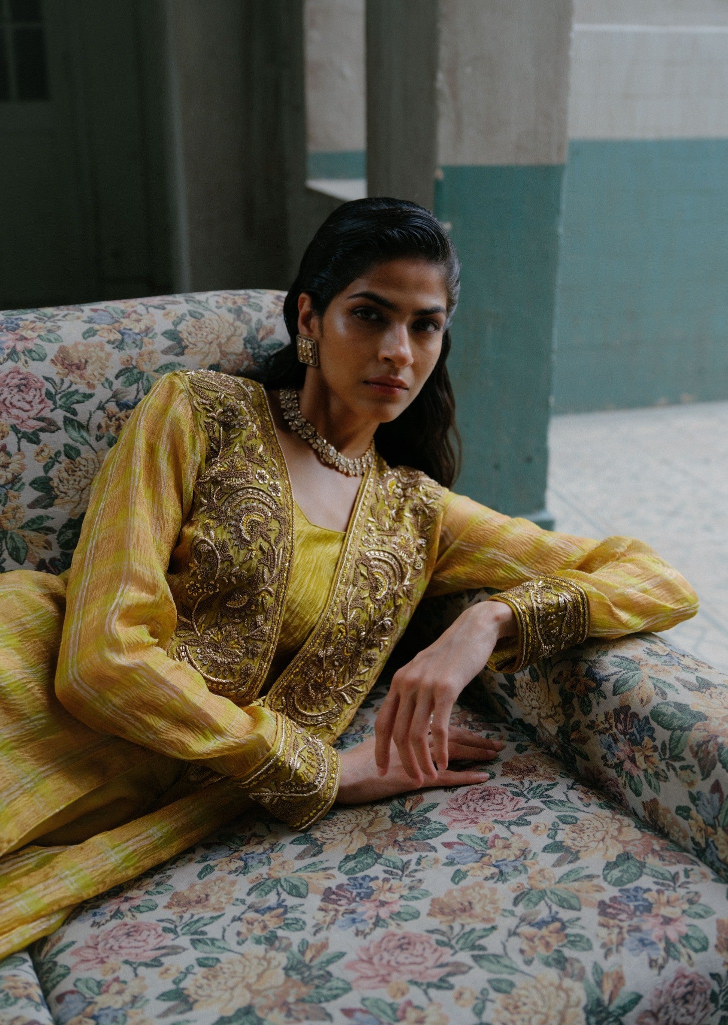RUKMANI JACKET BUSTIER AND PANT SET