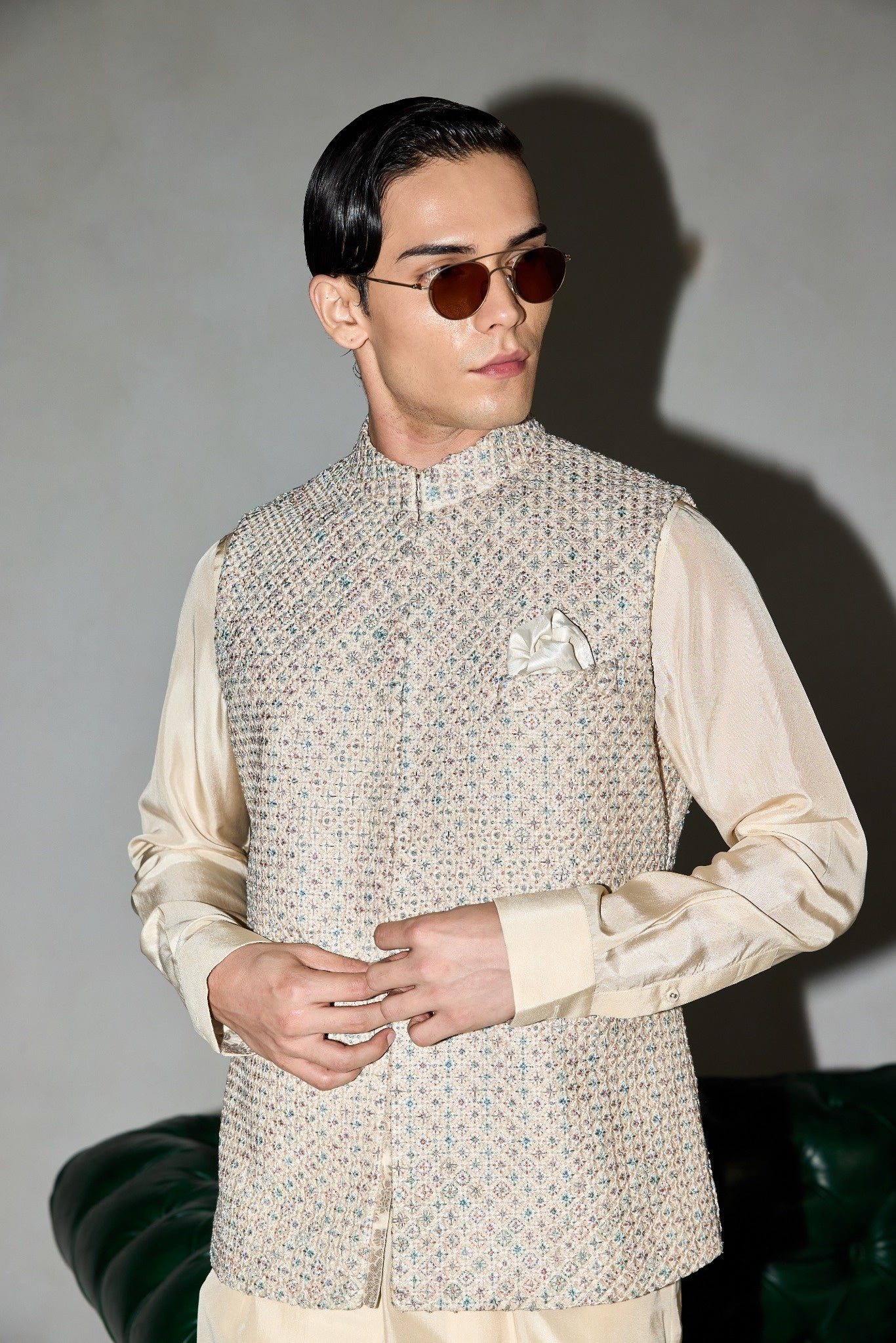 Candy Nehru Jacket Set