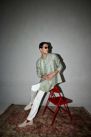 Kilim Nehru Jacket Set