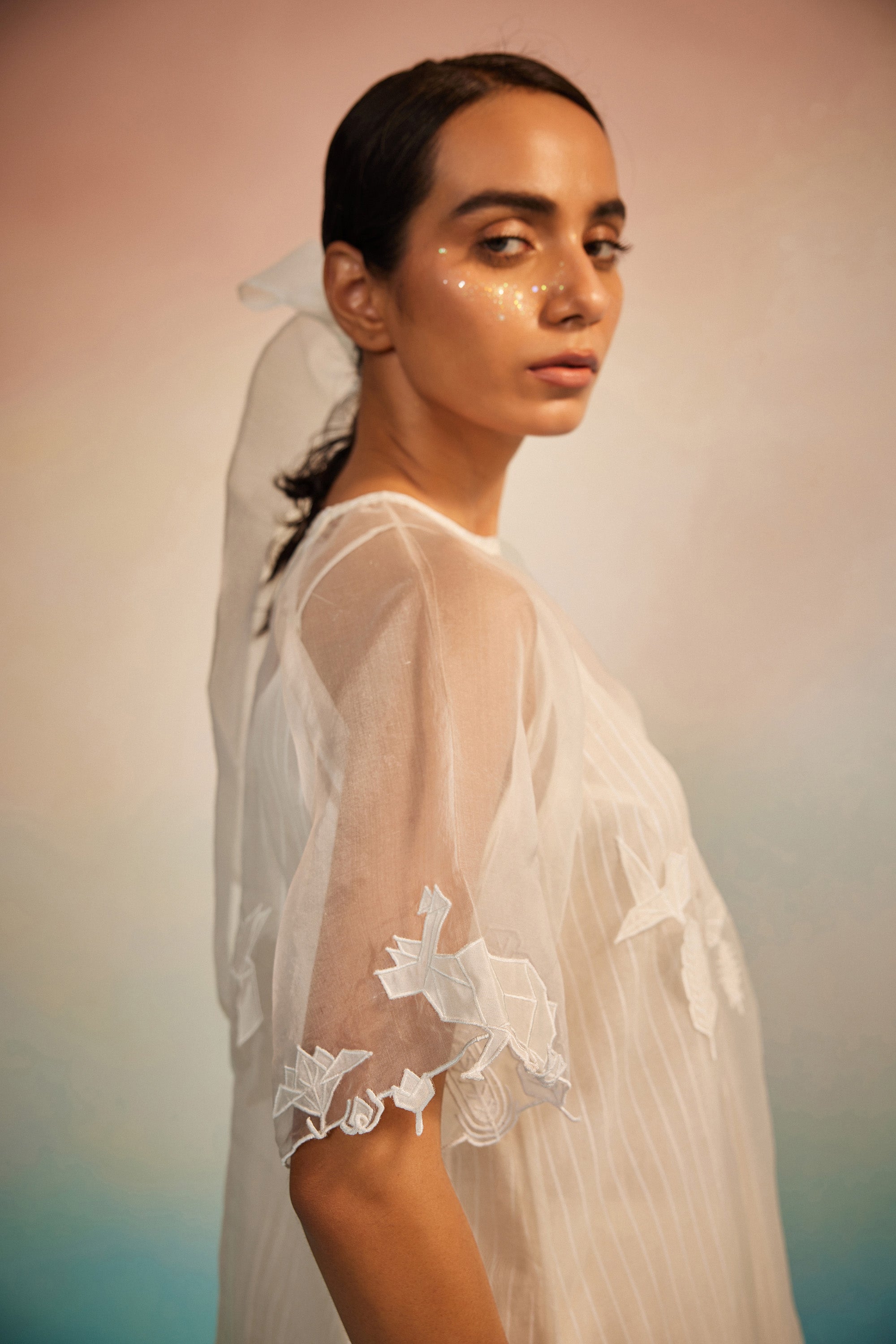 Yuugen Organza Kurta Set of 3