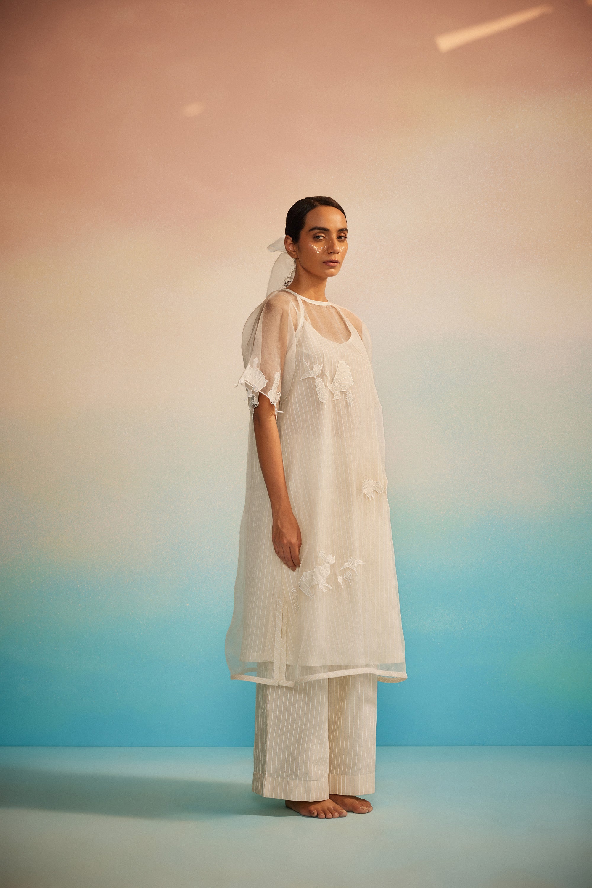 Yuugen Organza Kurta Set of 3