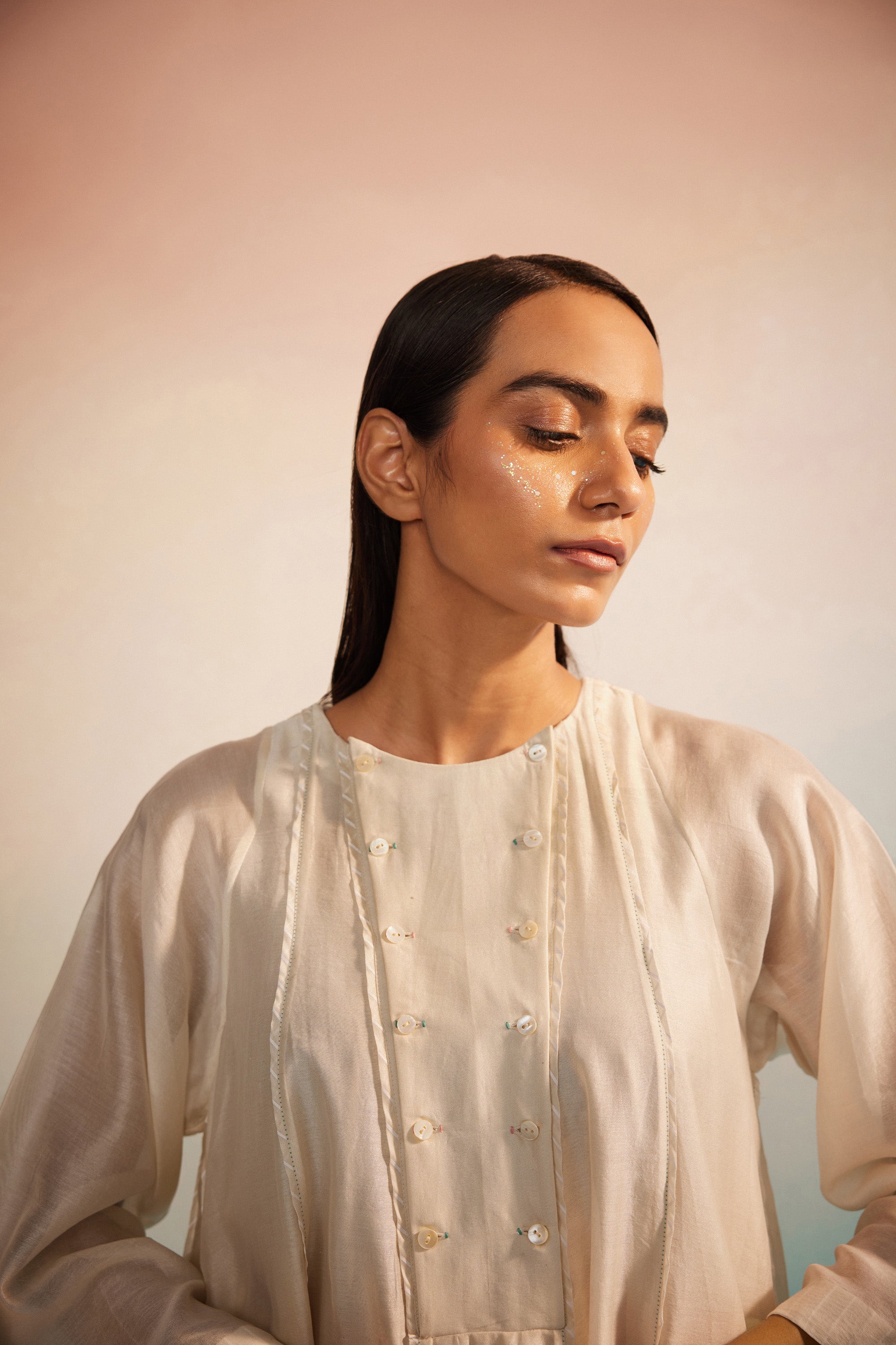 Midori Panelled Kurta Set