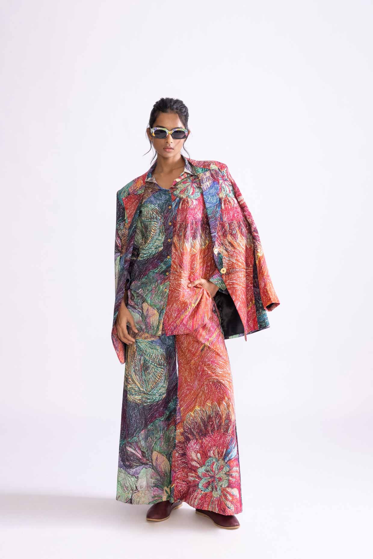 EVERLY SHIRT,MIA PALAZZO & BAILEY BLAZER