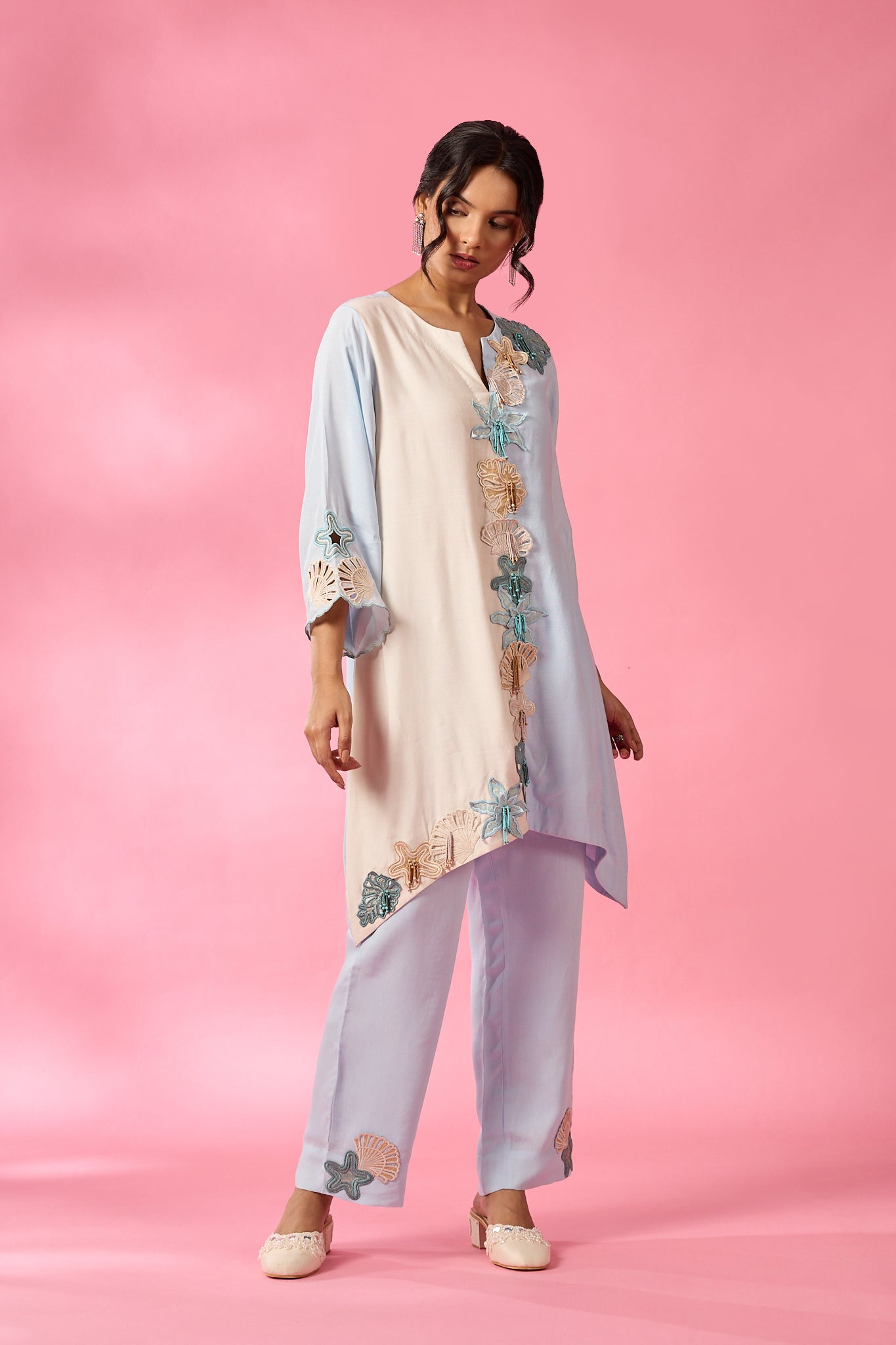 Sea Flower Kurta Set