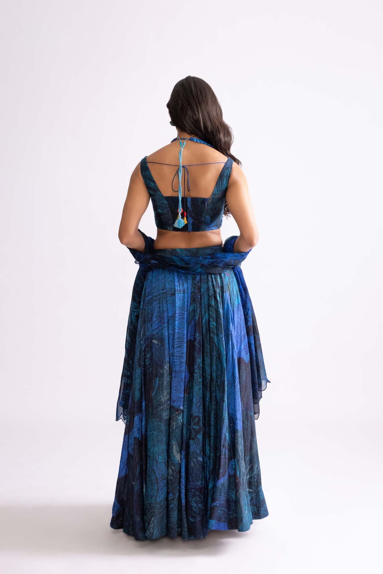 RILEY BLOUSE ,MAGNOLIA LEHENGA & SCALLOP DUPATTA