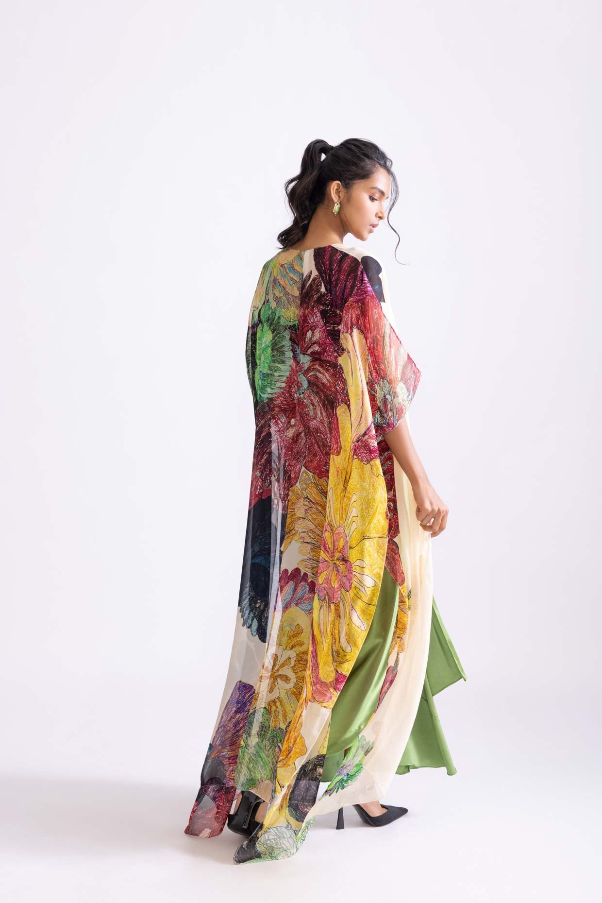 DOLLY CAPE,BERMUDA BUSTIER & SASS SKIRT