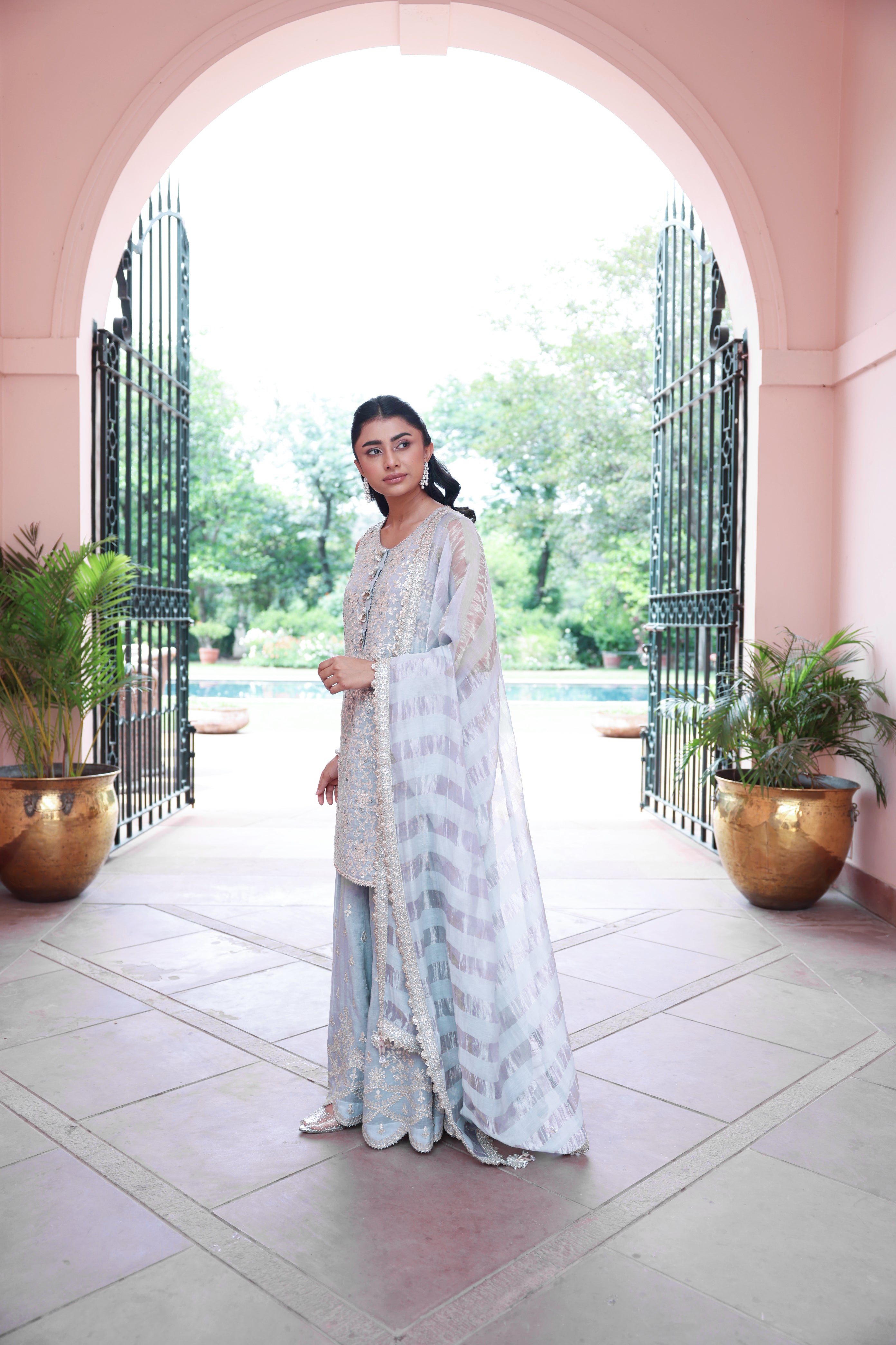ICE BLUE ELENA SHARARA SET