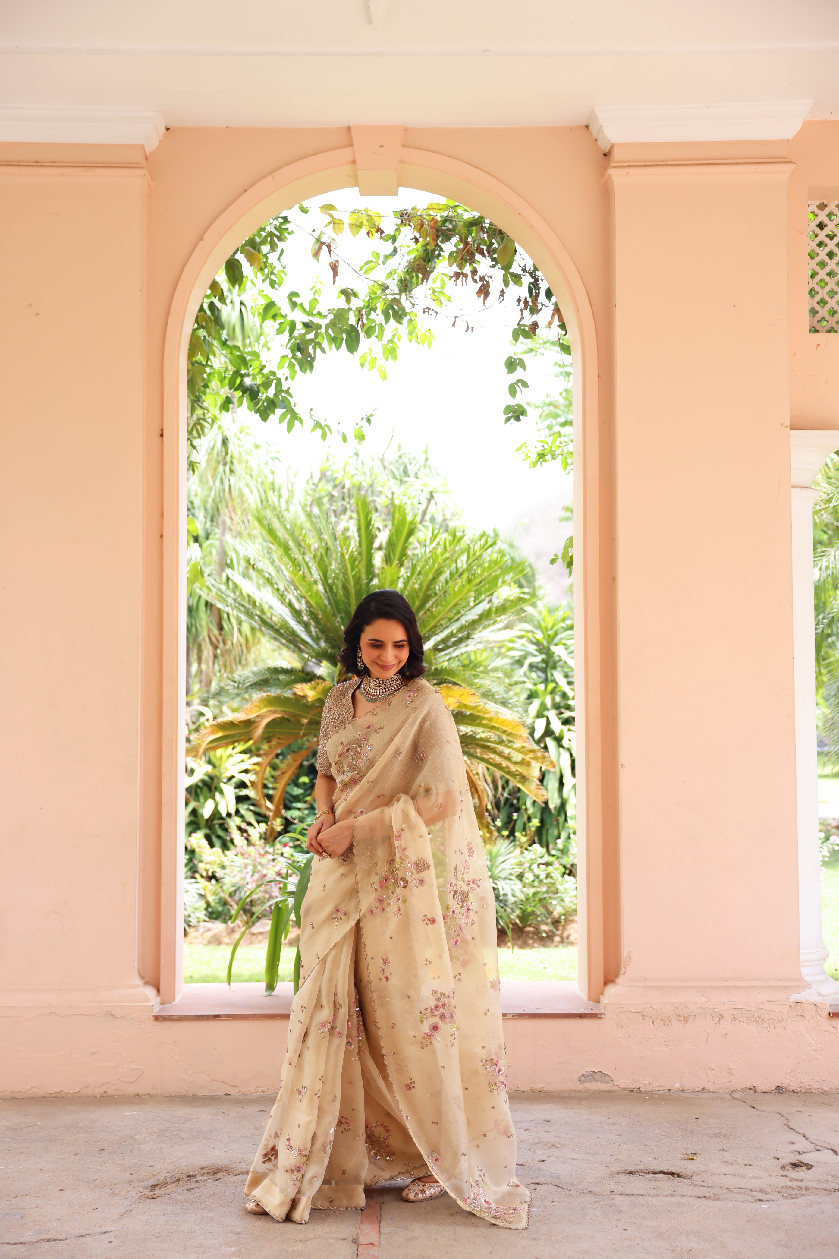 GOLD NAFEES SAREE