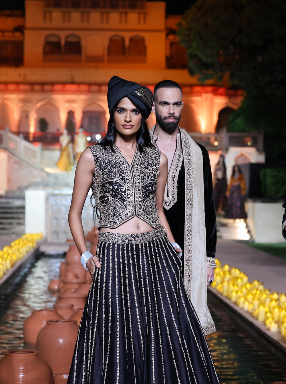 Amer Waiscoat Lehenga Set