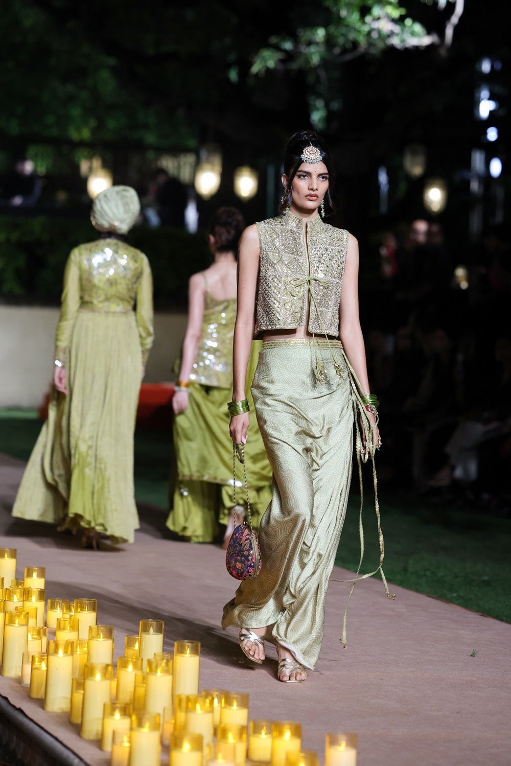 Waistcoat Drape Skirt Set