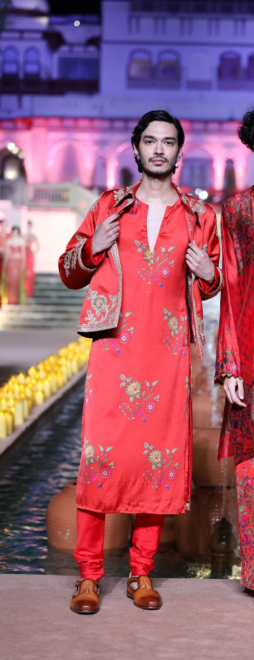 Surkh Laal Jacket Kurta set