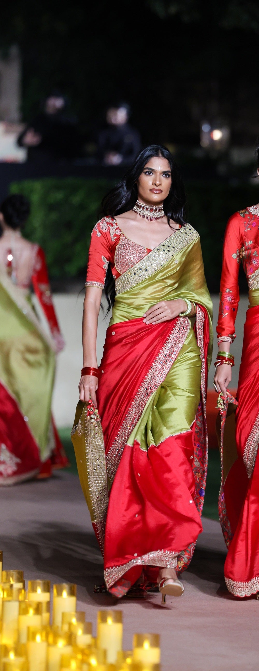 Surkh Laal Saree Set