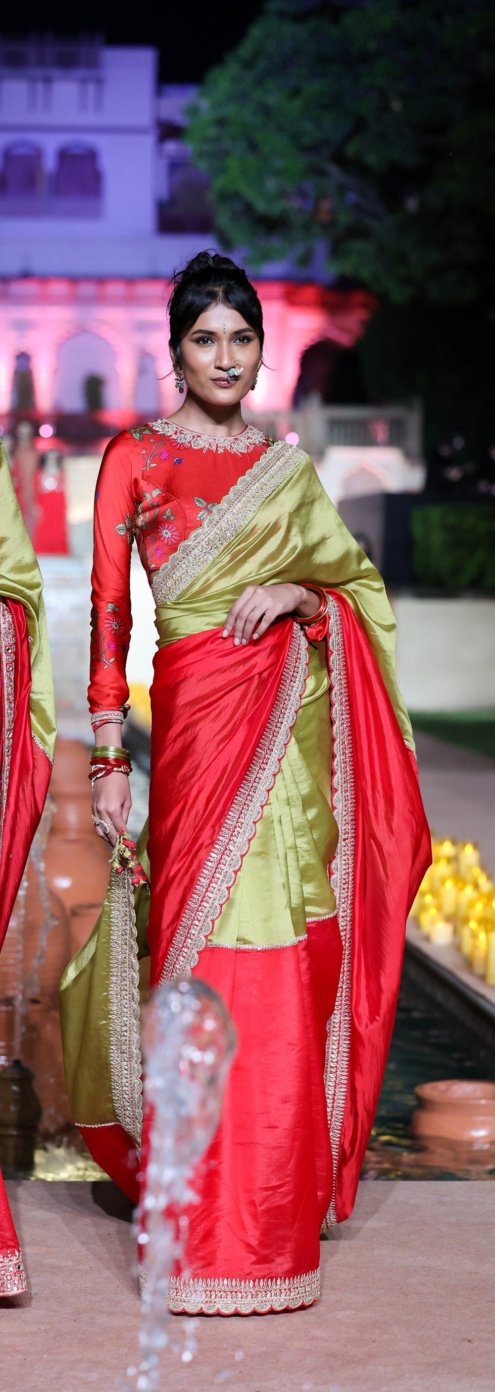 Surkh Laal Saree Set