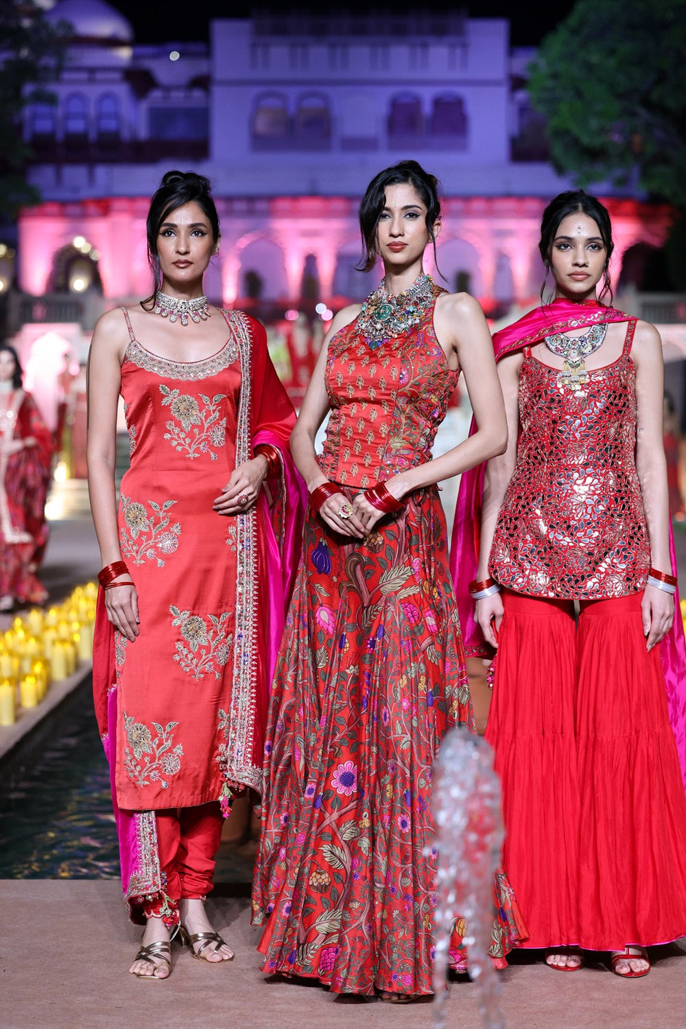 Surkh Laal Corset with Skirt